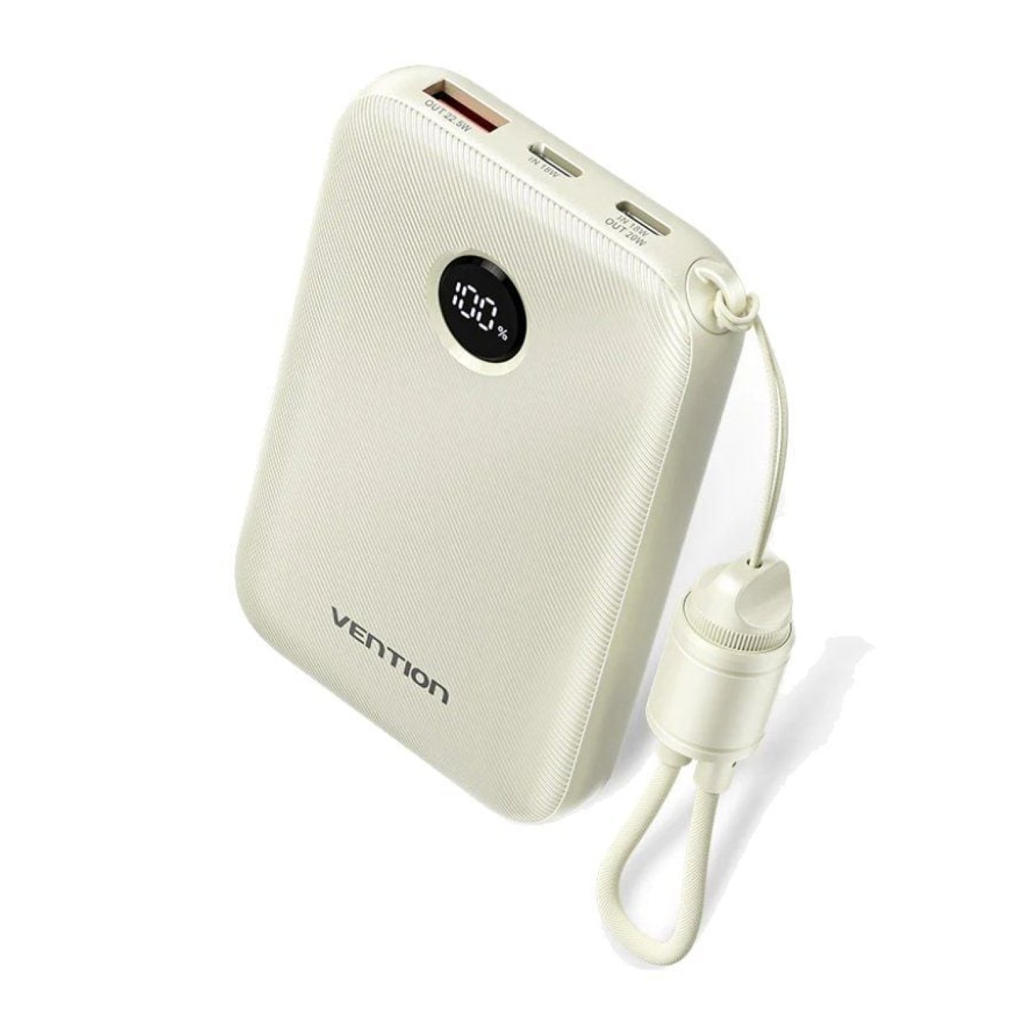 Vention Powerbank 10000mAh · 22,5W · Gris · Cable USB Tipo-C Incluido