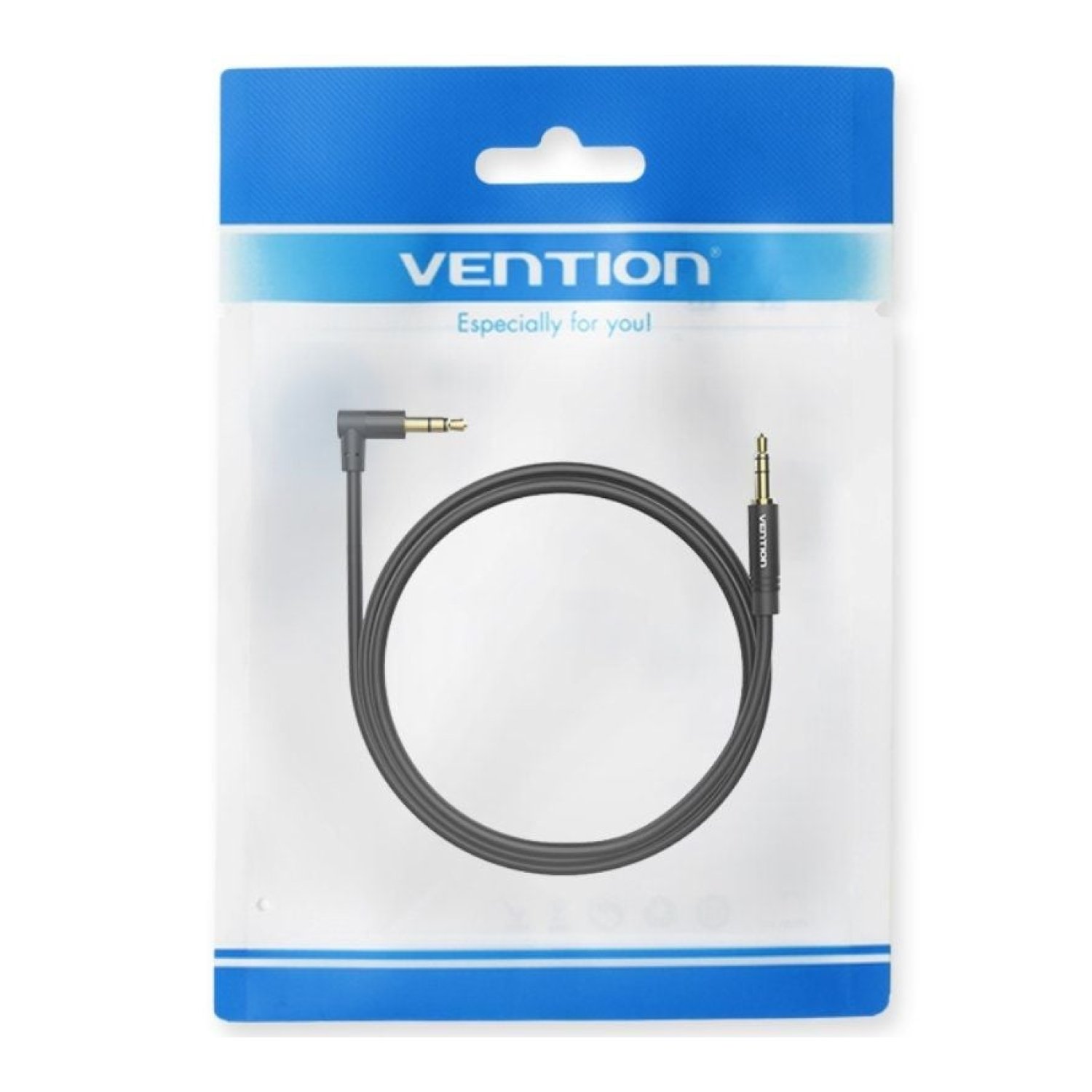 Vention Cable Estéreo · Jack 3.5mm Macho-Macho · 1.5m · Negro