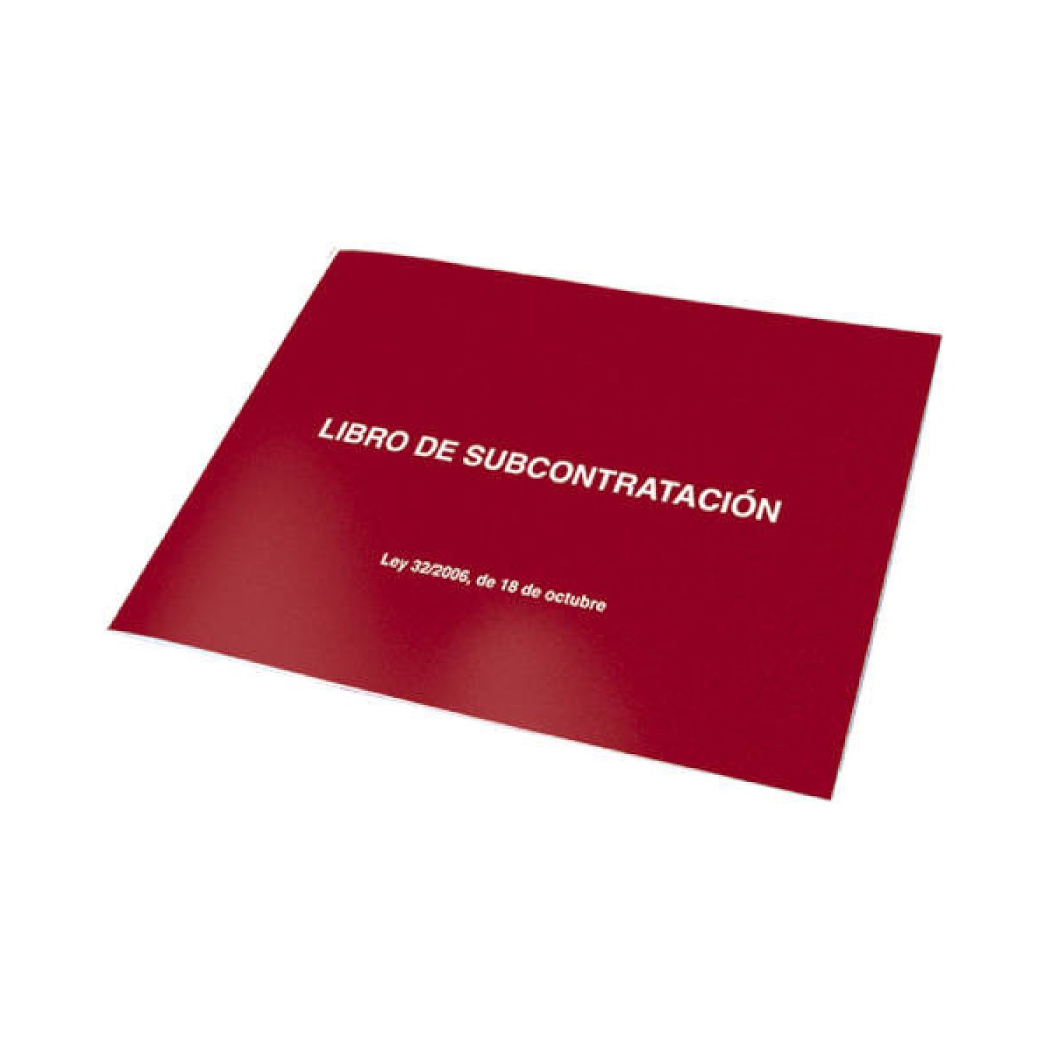 DOHE Libro de Subcontratación · A4 Apaisado · 10 Hojas Numeradas