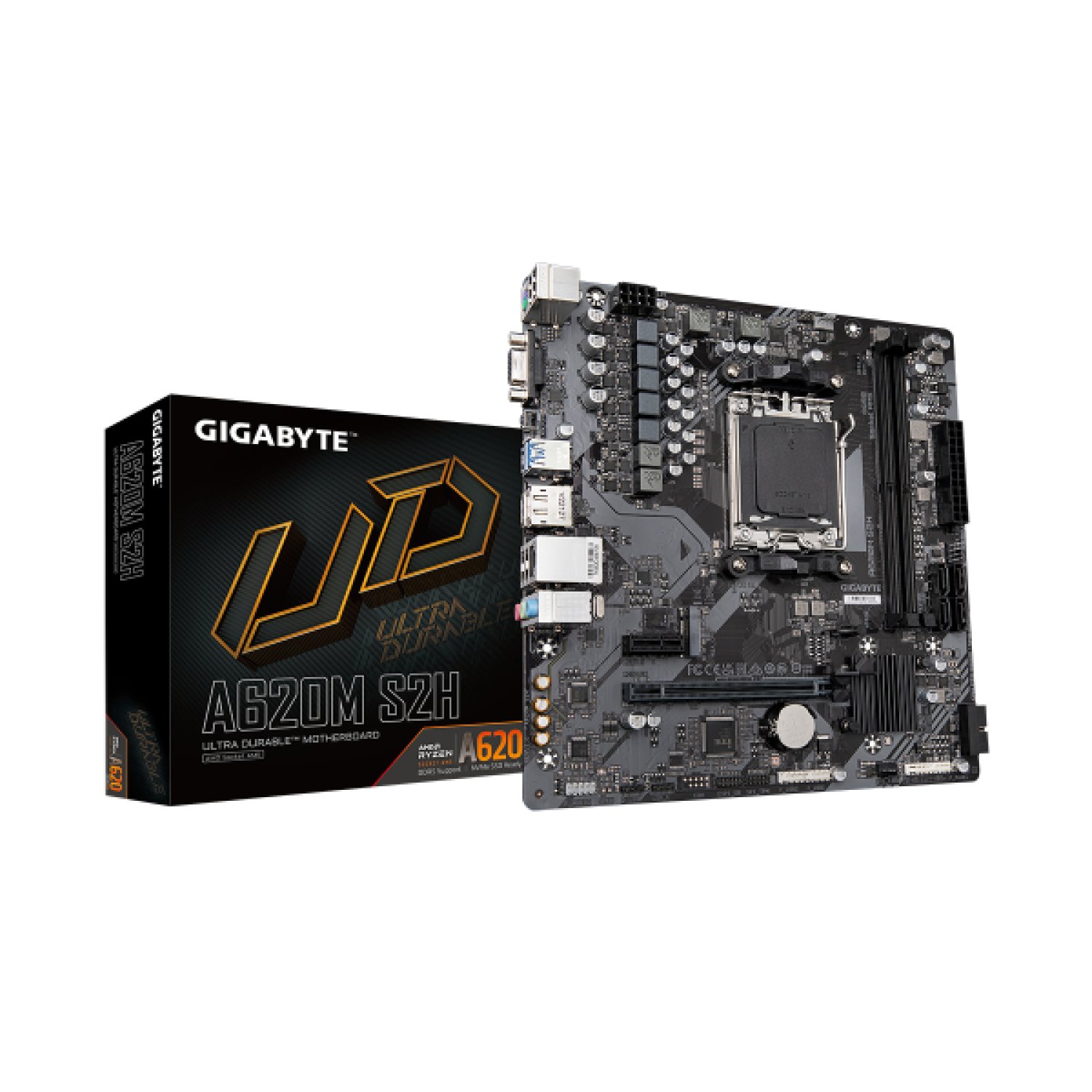 Gigabyte A620M S2H · Placa Base AM5 · AMD Ryzen 8000 · DDR5 7200MHz · PCIe 4.0 M.2