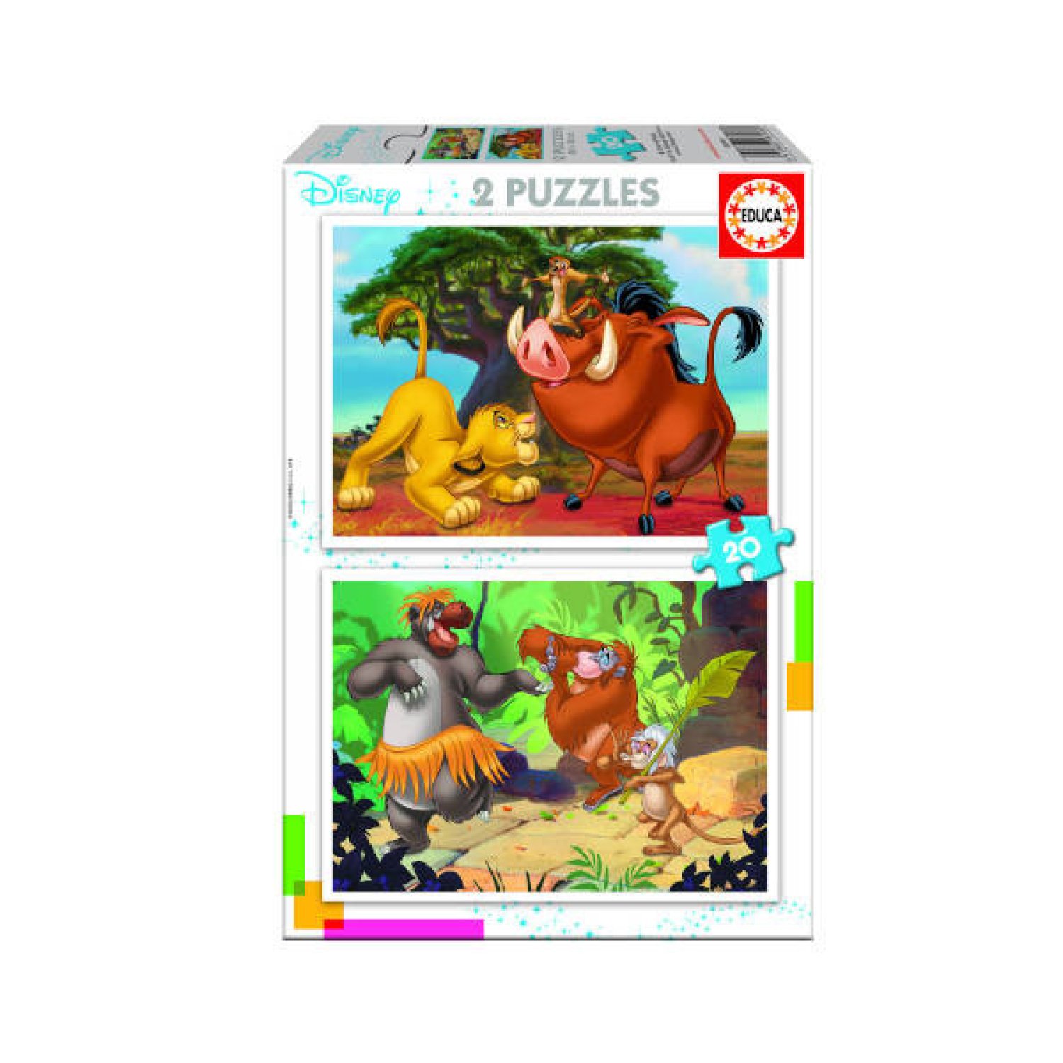 Educa Borrás · Puzzle Infantil 2x20 Piezas · Disney Animals · 3-5 Años
