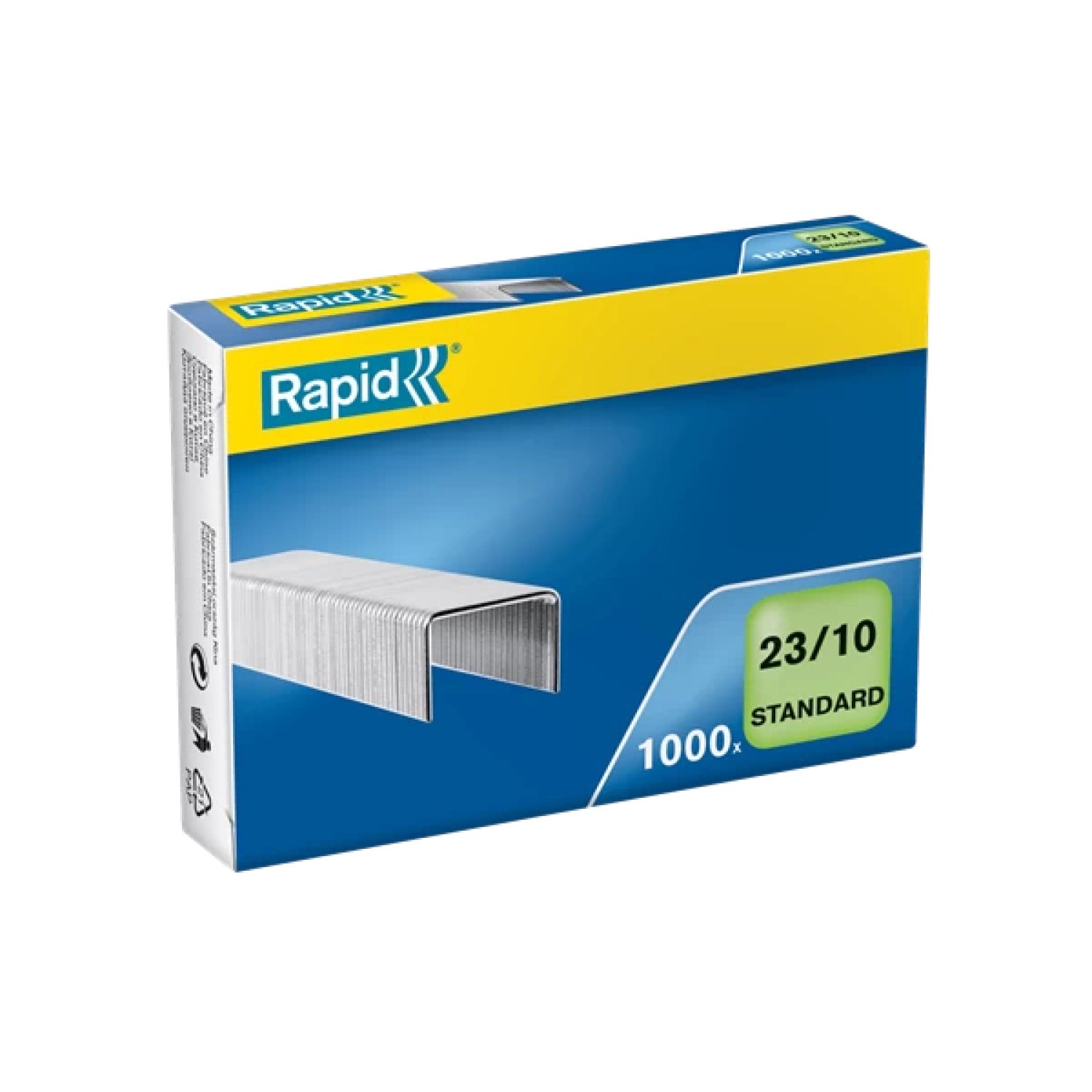 Rapid · Grapas Tipo 23/10 Galvanizadas · 1000 Unidades · Para Grapadoras de Gruesos
