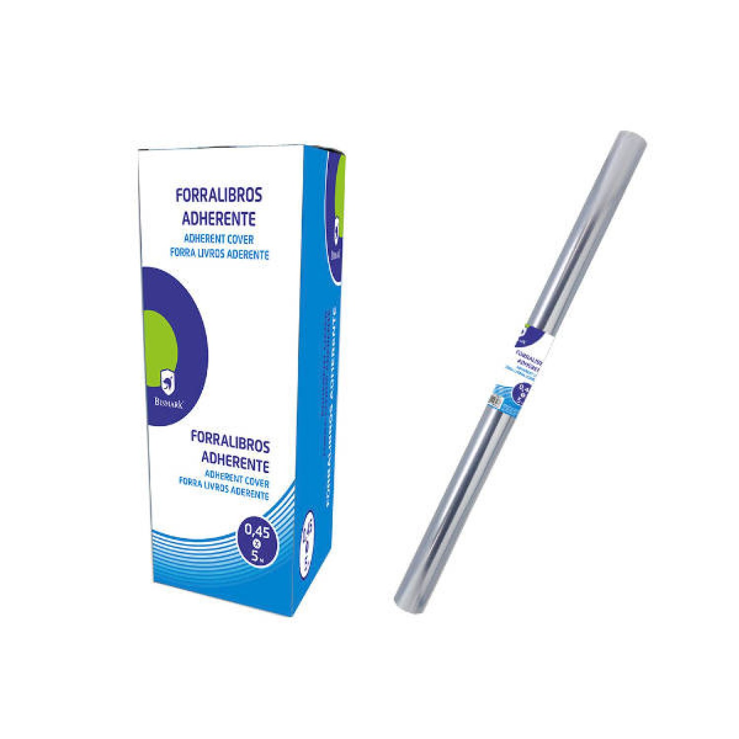 Bismark · Forralibros Adhesivo PVC · 5m x 45cm · Transparente