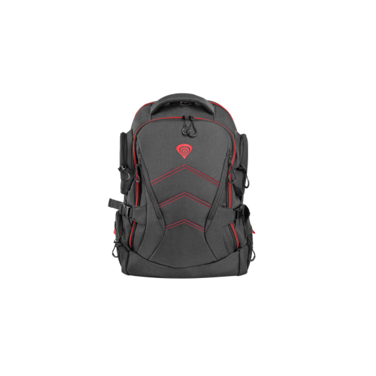 Genesis Pallad 550 · Mochila 17,3" · Negro y Rojo