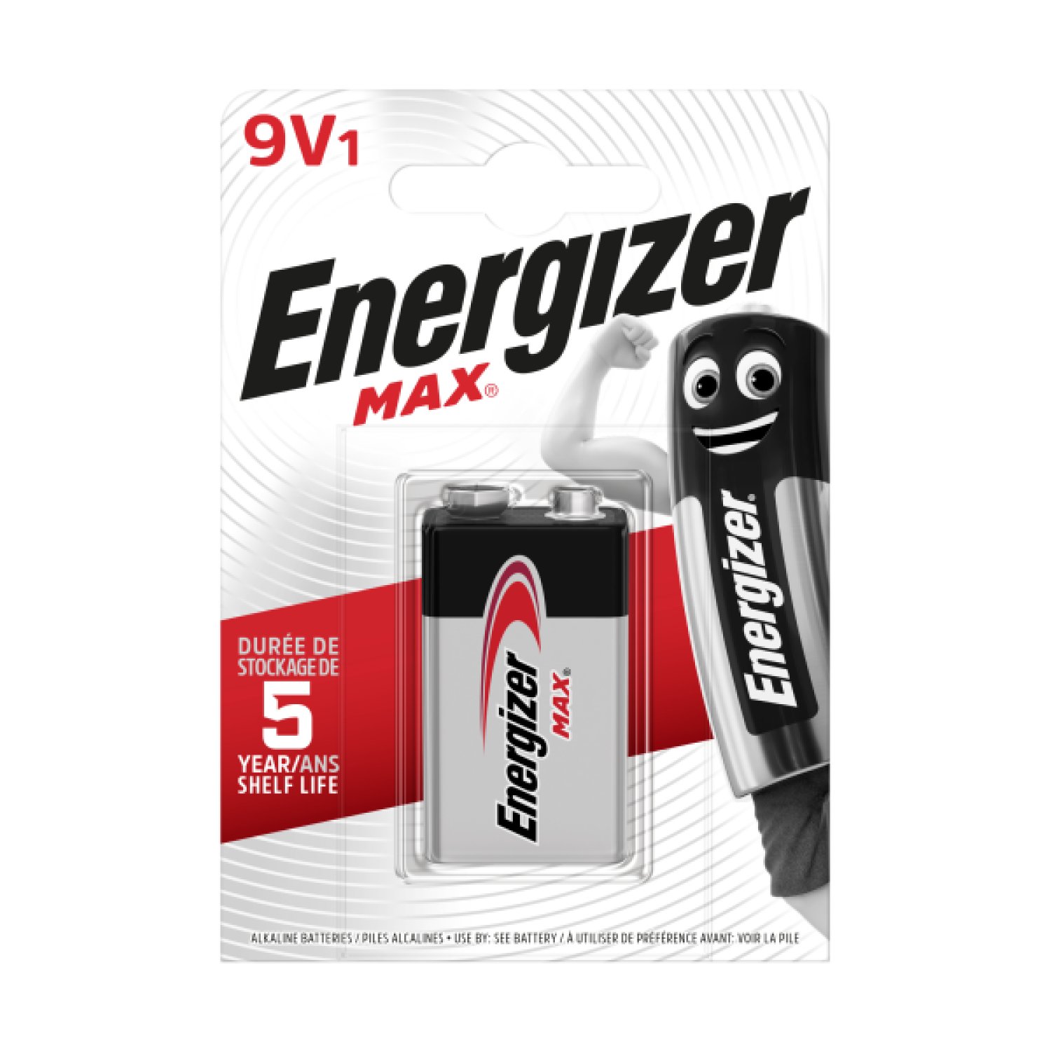 Energizer Max · Batería 9V · Alcalina · Un solo uso