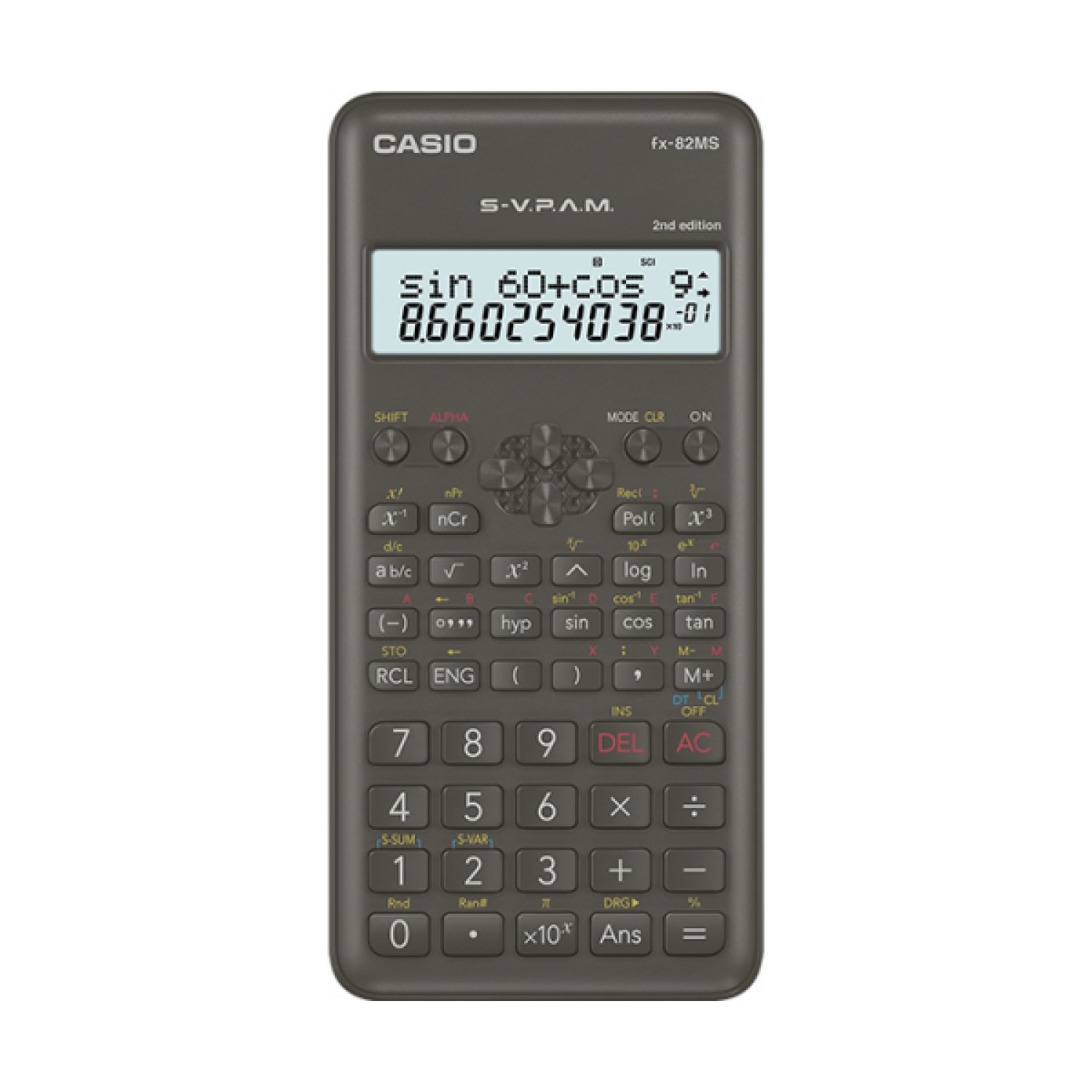 Casio FX-82MS-2 · Calculadora Científica · 12 Dígitos · Portátil