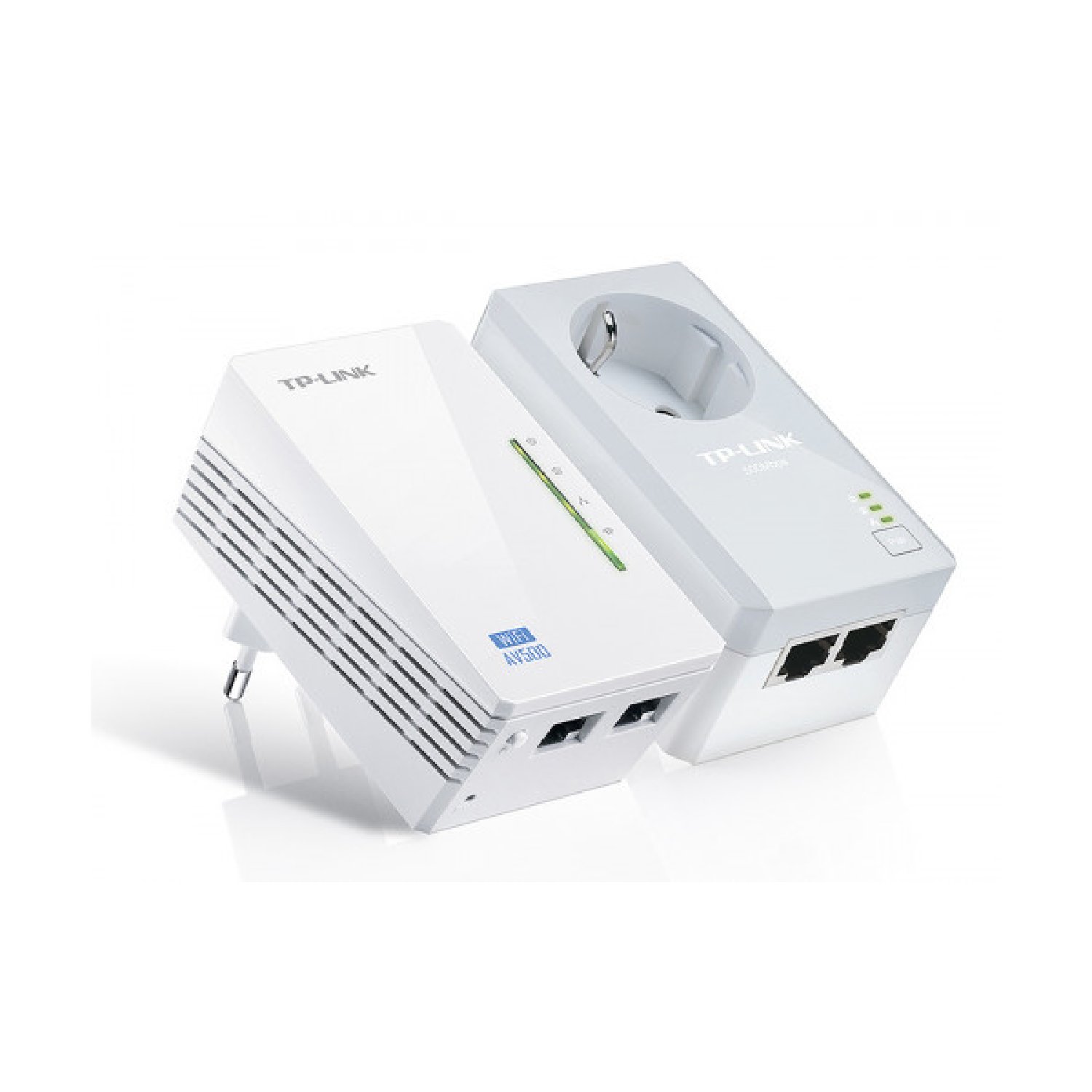 TP-Link Kit Powerline WiFi AV600 · 300Mbps 2.4GHz · 600Mbps Powerline · 2 Puertos 10/100Mbps