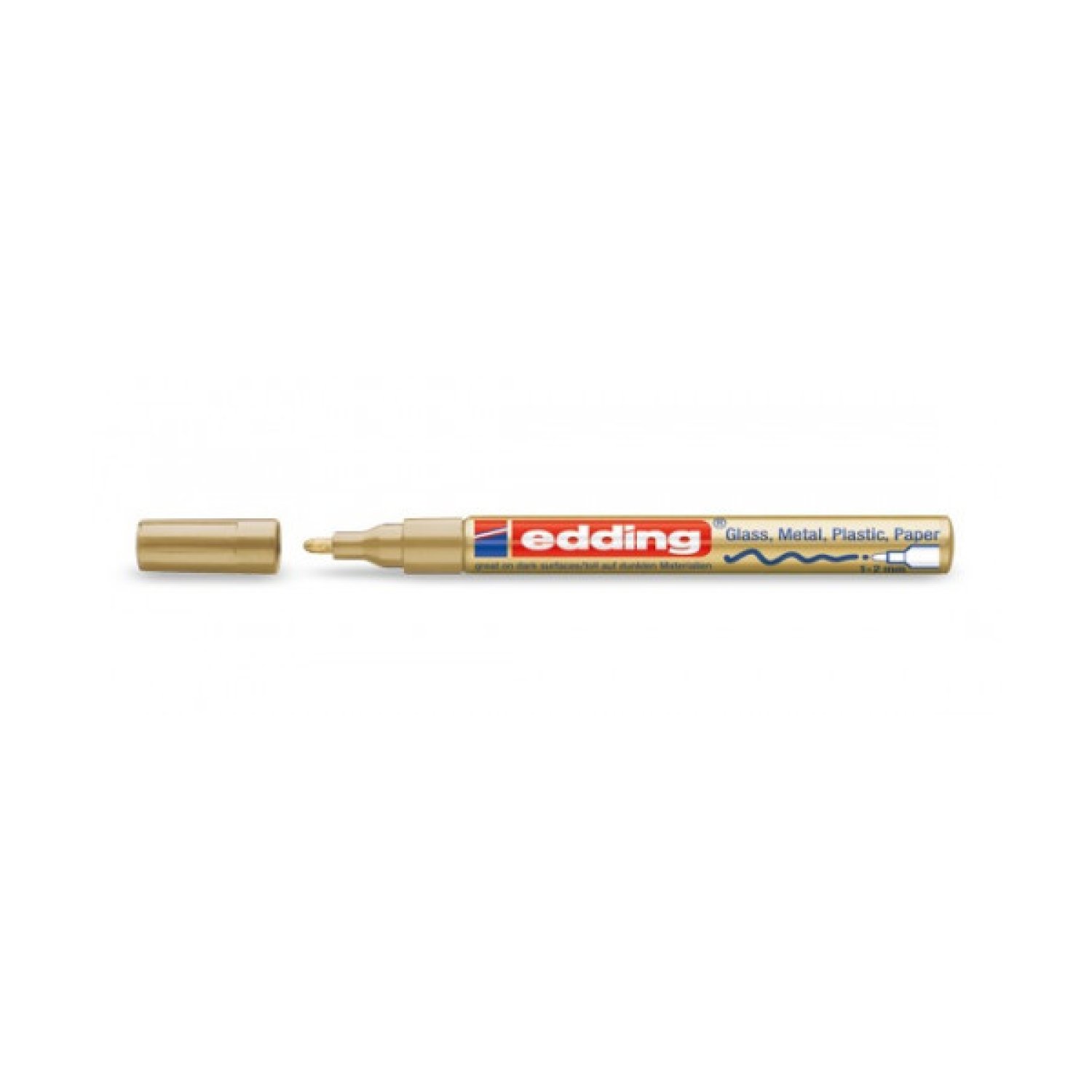 Edding 751 · Marcador Permanente · Punta 1-2mm · Oro