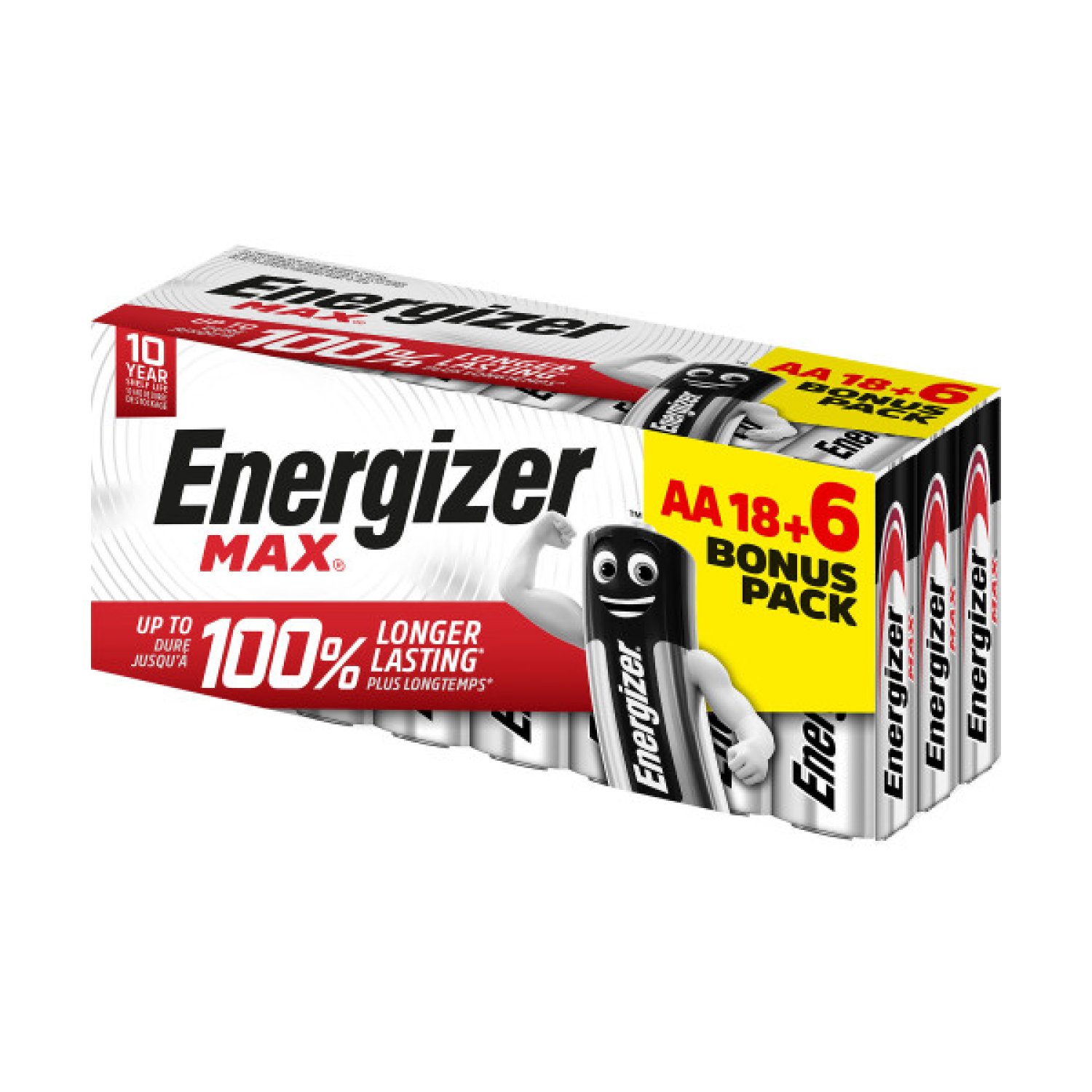 Energizer Max · Pilas Alcalinas AA LR6 · Pack 24 Unidades