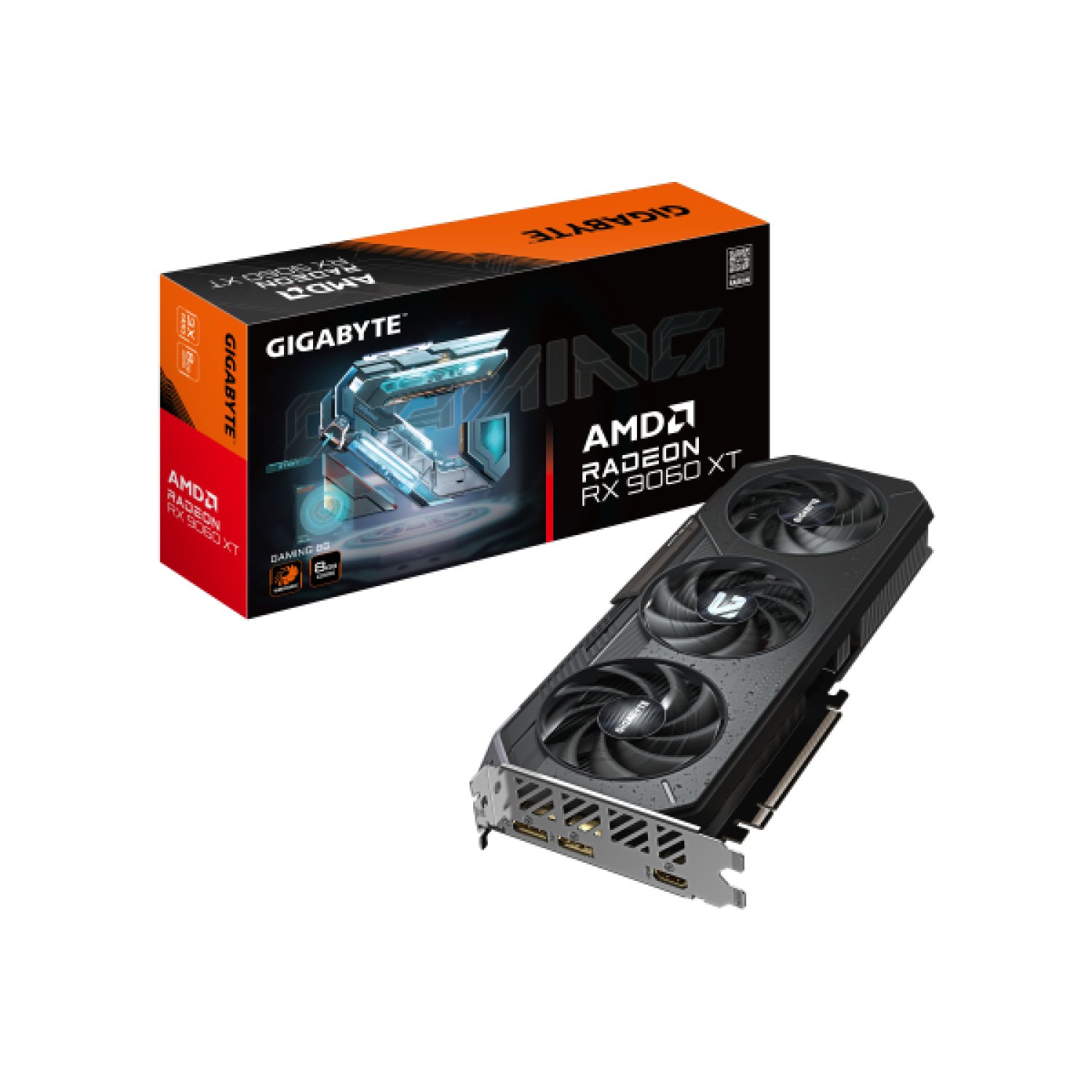 Gigabyte Radeon RX 9060 XT Gaming · 8GB GDDR6 · PCI-E 5.0 · 3130 MHz · DisplayPort/HDMI