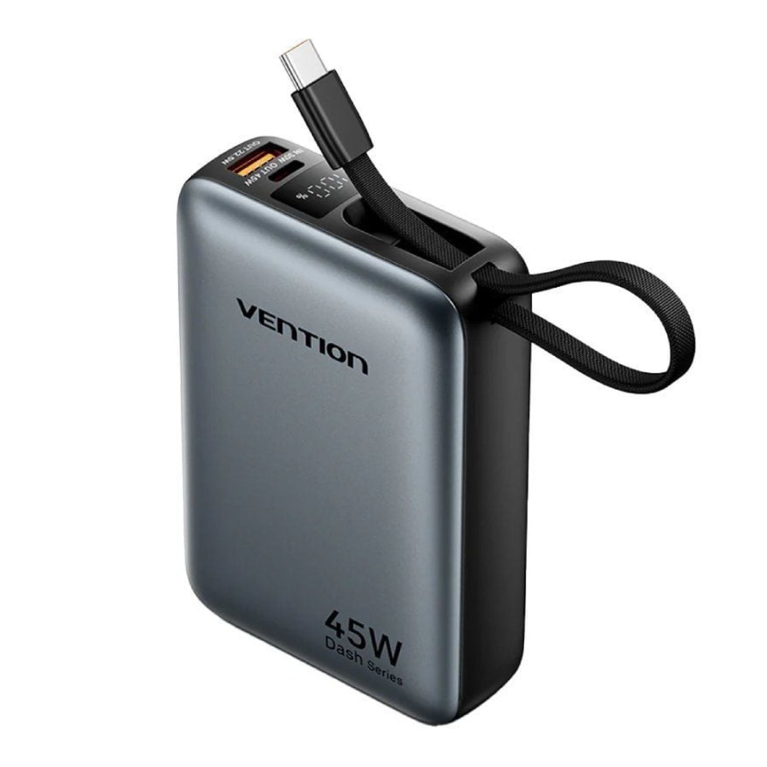 Vention Powerbank 20000mAh · 45W · Gris · Cable USB-C Incluido