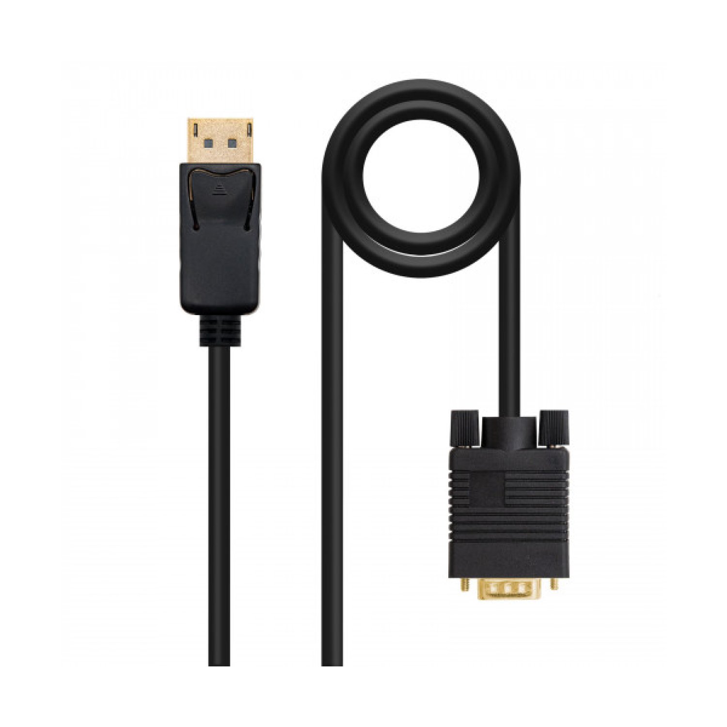 Nanocable · Conversor DisplayPort a VGA · 5 m · Macho-Macho · Negro