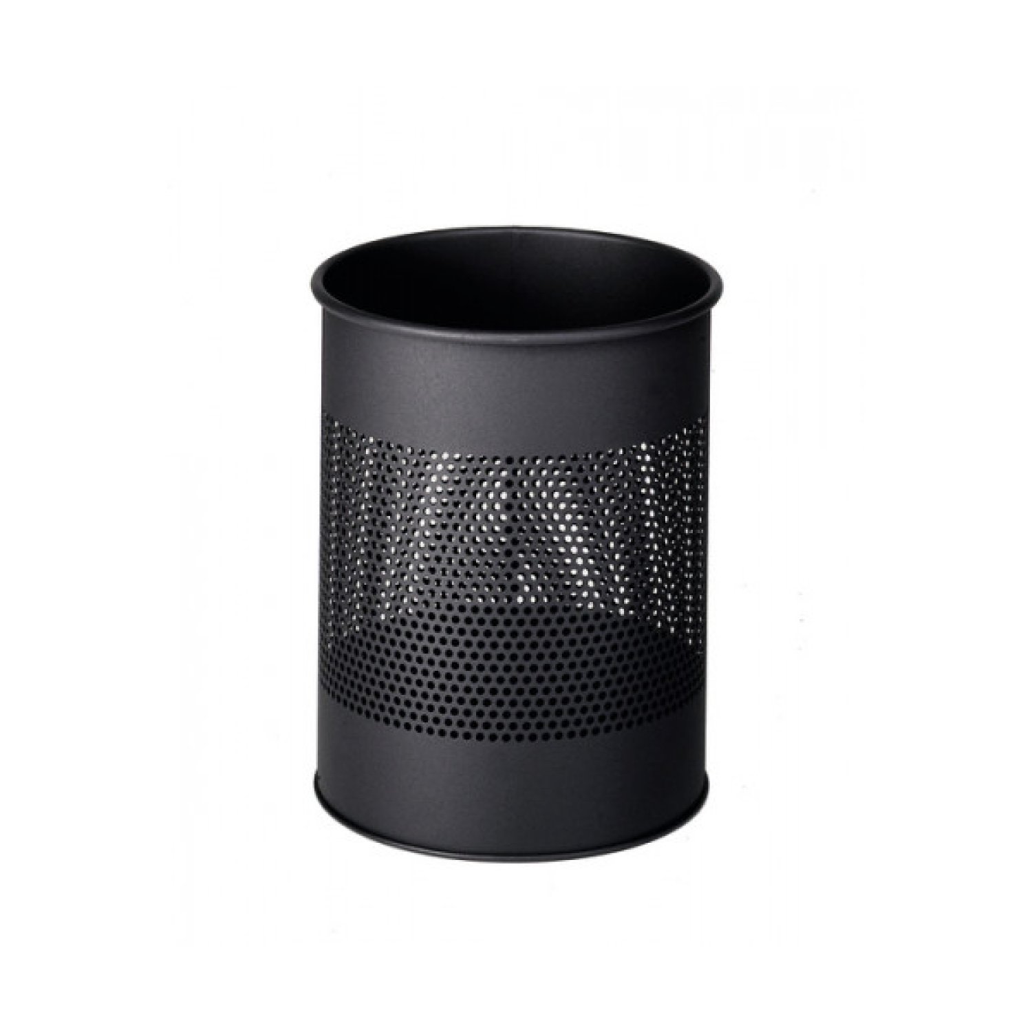 Durable · Papelera Metálica Perforada · 15L · Color Negro