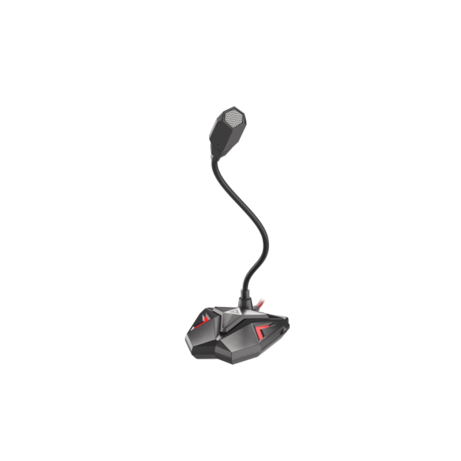 Genesis Radium 100 · Micrófono USB para PC · Negro y Rojo