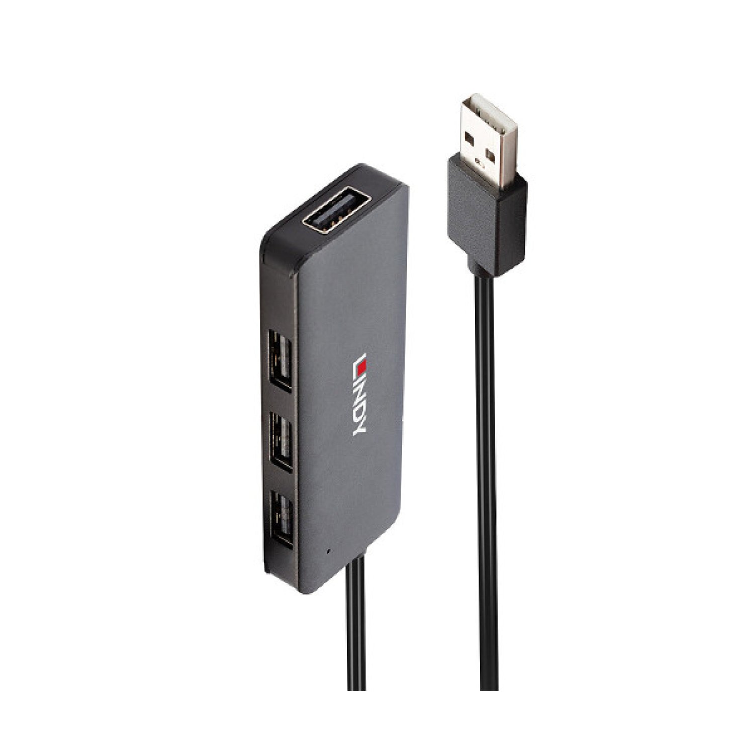 Lindy Hub USB 2.0 · 480 Mbit/s · Negro