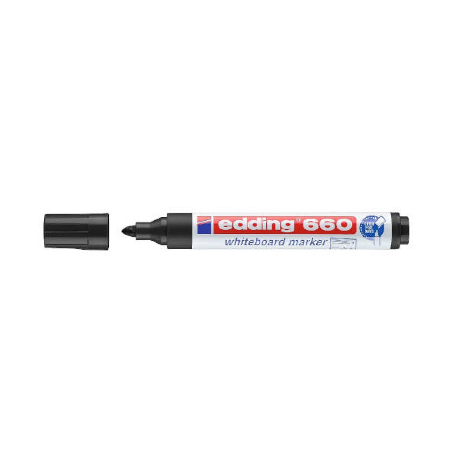 Edding 660 · Marcador Pizarra Blanca · 1,5-3mm · Negro