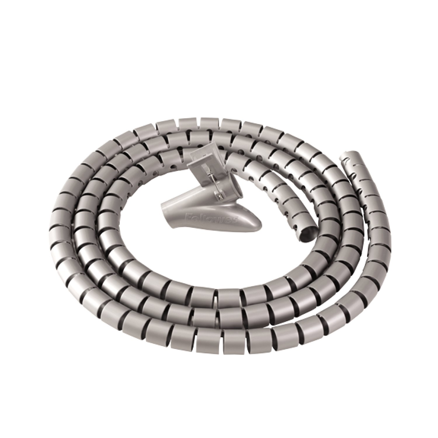 Fellowes · Organizador Cables Zip · 2 metros · Plata