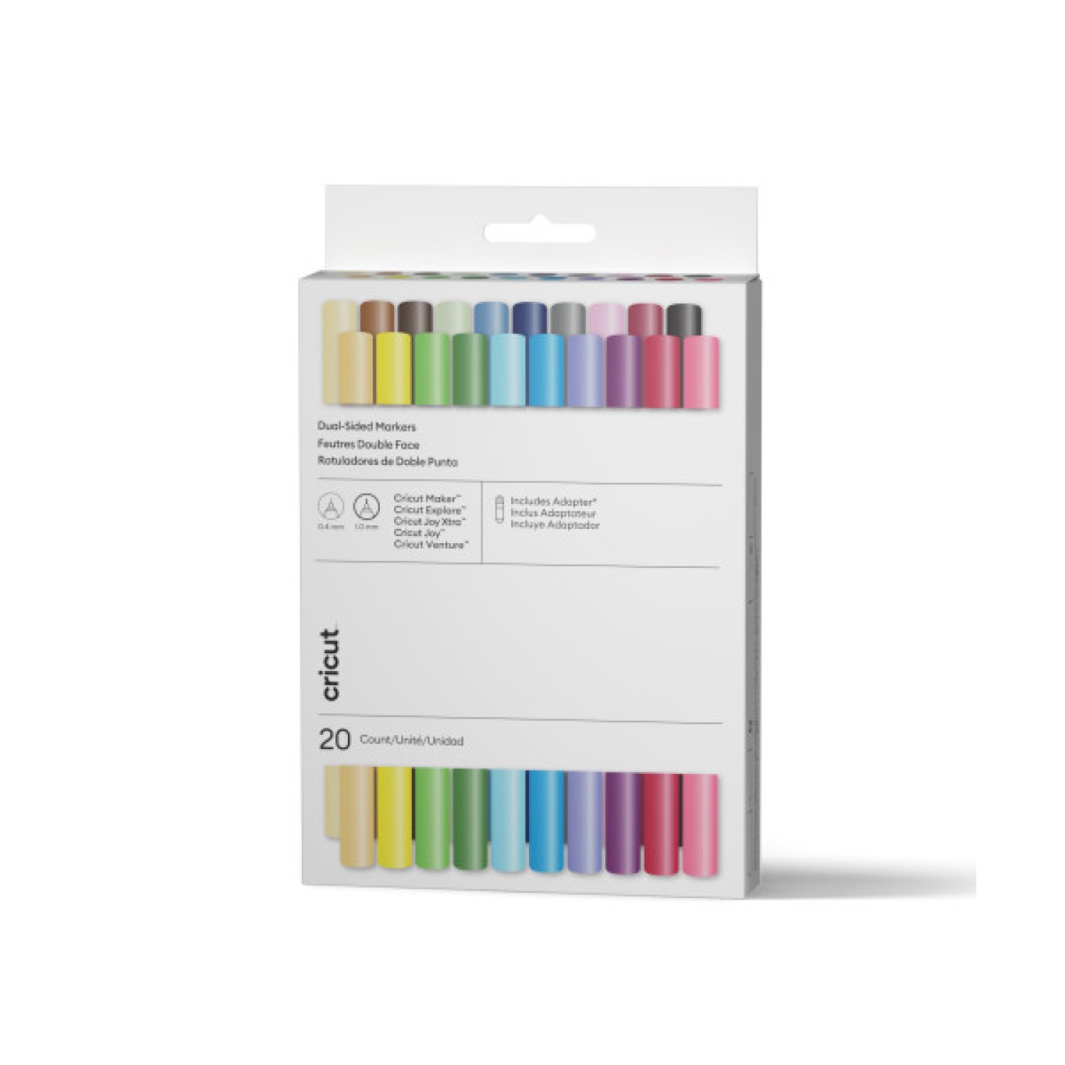 Cricut · Rotuladores Doble Punta · Set Ultimate · 20 Unidades + Adaptador