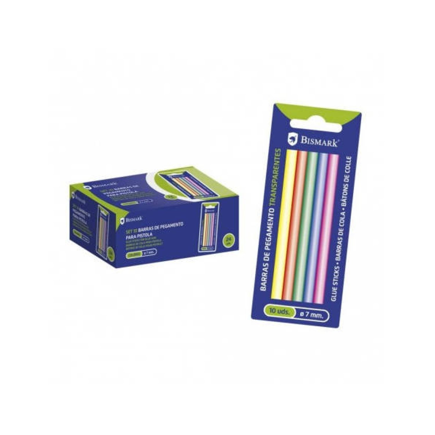 Bismark · Barras de Silicona Termofusible · 10 Unidades Surtido · 7,2x100mm