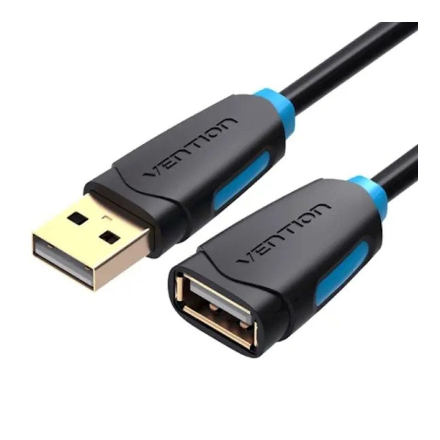 Vention · Cable Alargador USB 2.0 · USB Macho-Hembra · 50cm · Negro