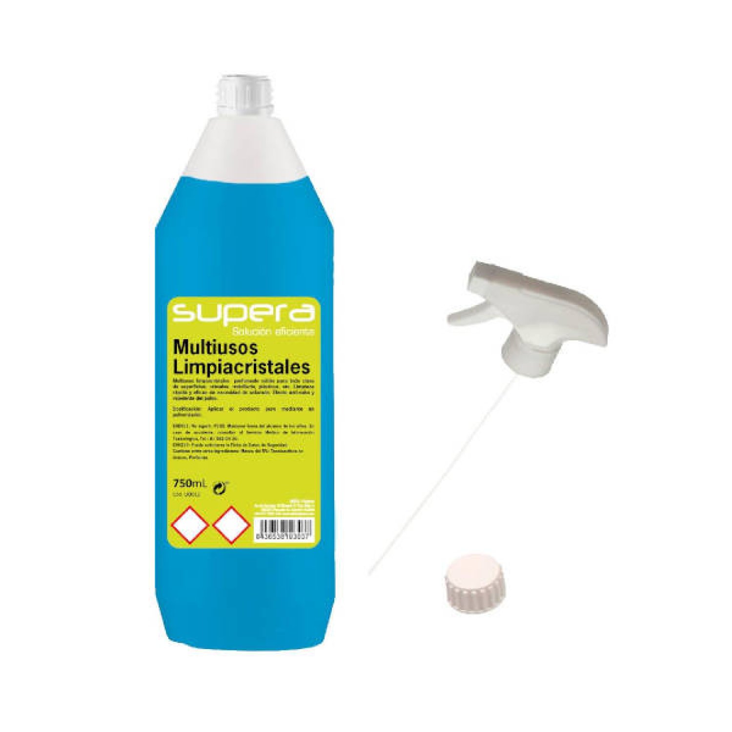 Supera · Limpiacristales Multiusos · 750 ml · Pack 20 unidades