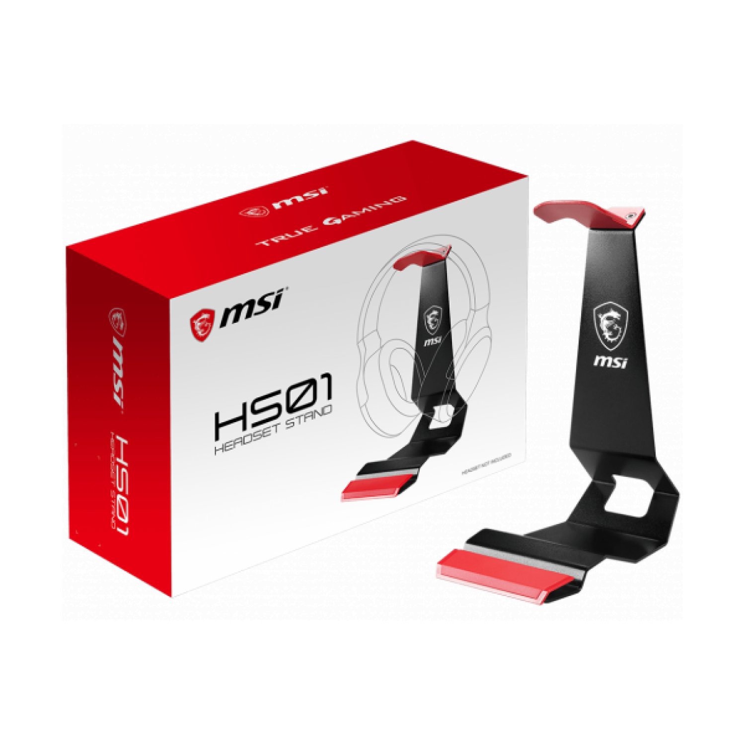 MSI HS01 · Soporte para Auriculares · Diseño Minimalista