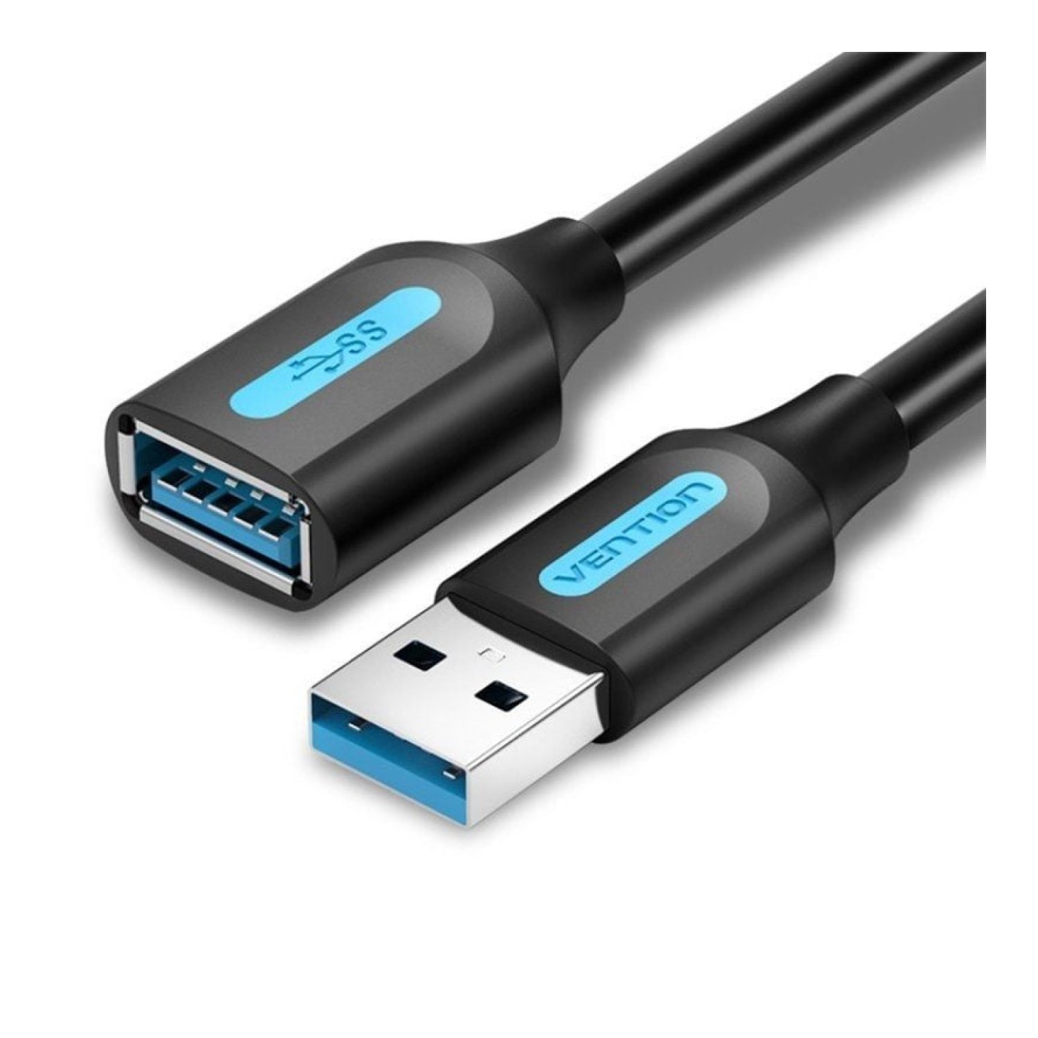 Vention · Cable Alargador USB 3.0 · 2m · USB Macho-Hembra · 5Gbps · Negro