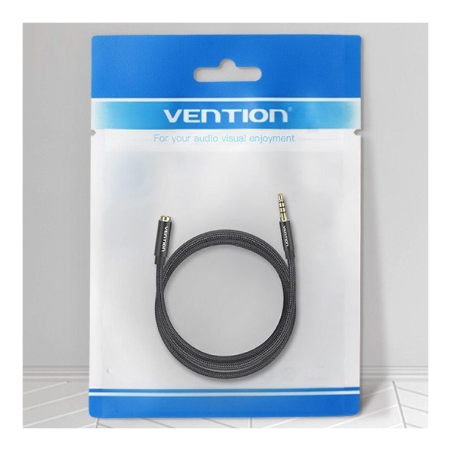 Cable Estéreo Vention BHCBH/ Jack 3.5 Macho - Jack 3.5 Hembra/ 2m/ Negro