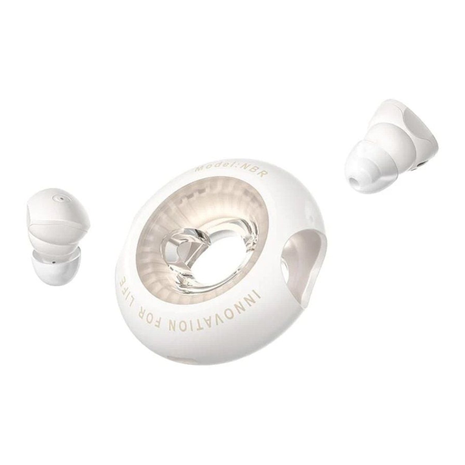 Vention NBRN0 · Auriculares Bluetooth · Estuche de Carga · 6h Autonomía · Beige