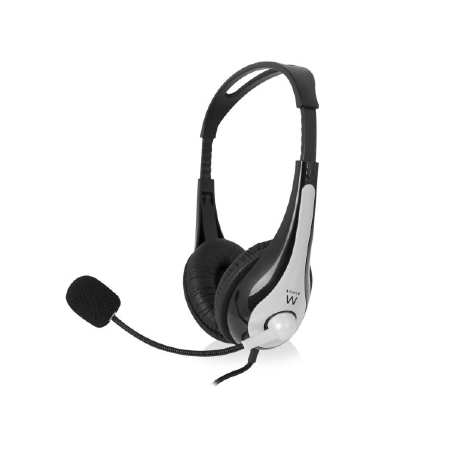Ewent EW3562 · Auriculares Diadema · Micrófono Integrado · Negro/Plata