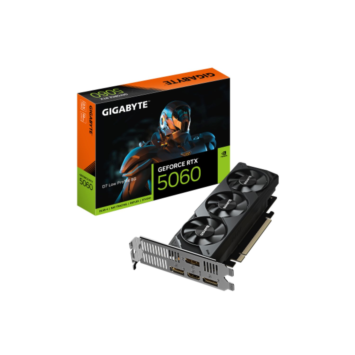 Gigabyte GeForce RTX 5060 · 8GB GDDR7 · Low Profile · PCI-E 5.0 x8 · DisplayPort/HDMI