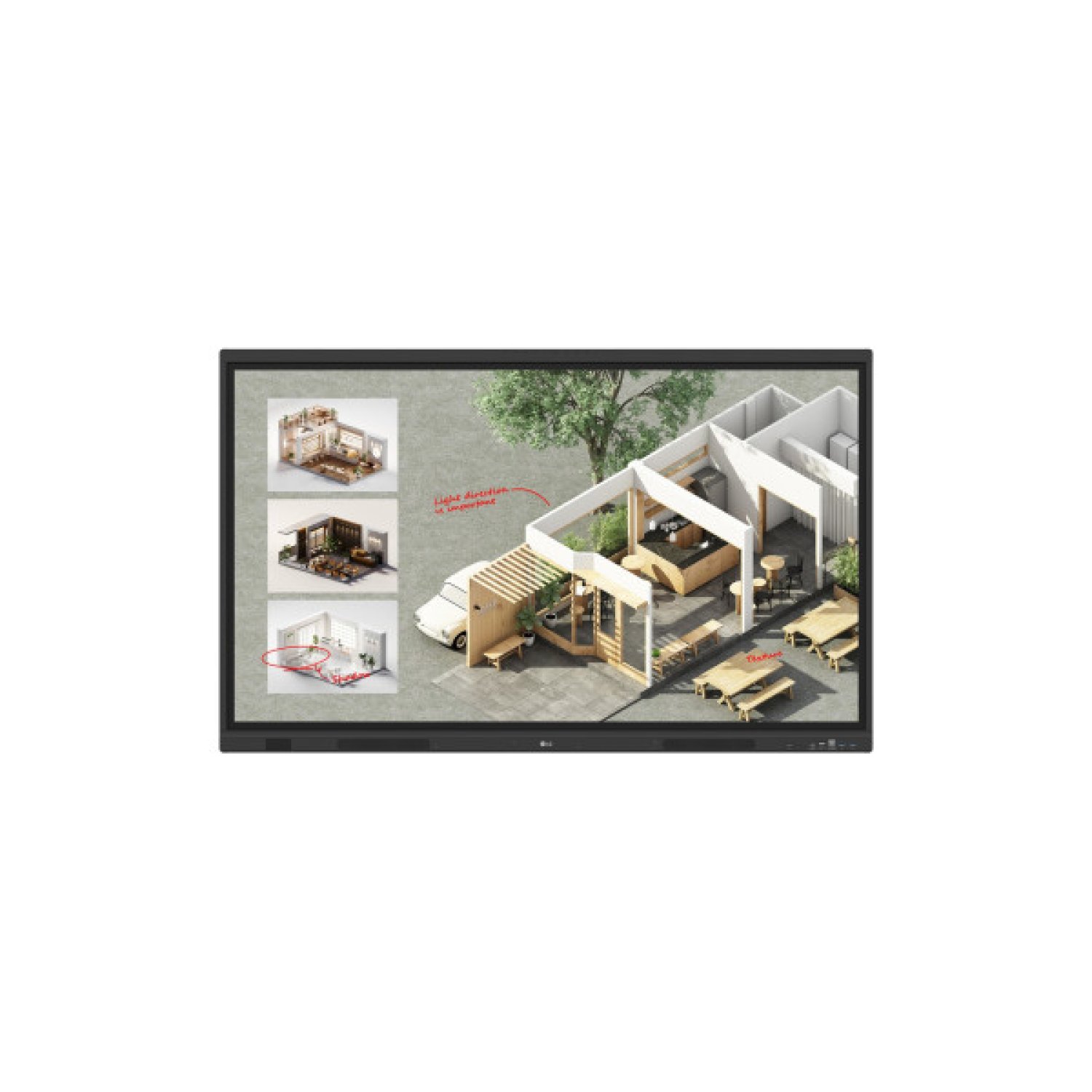LG CreateBoard Standard 55" · UHD 4K · 3840×2160 · 400 nits · VESA 400×200