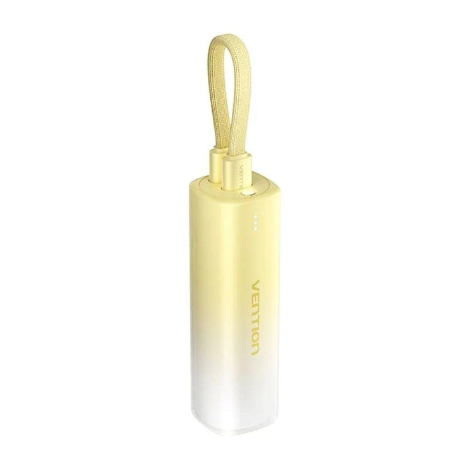 Vention Powerbank 5000mAh · 20W · Amarilla · USB Tipo-C + Lightning