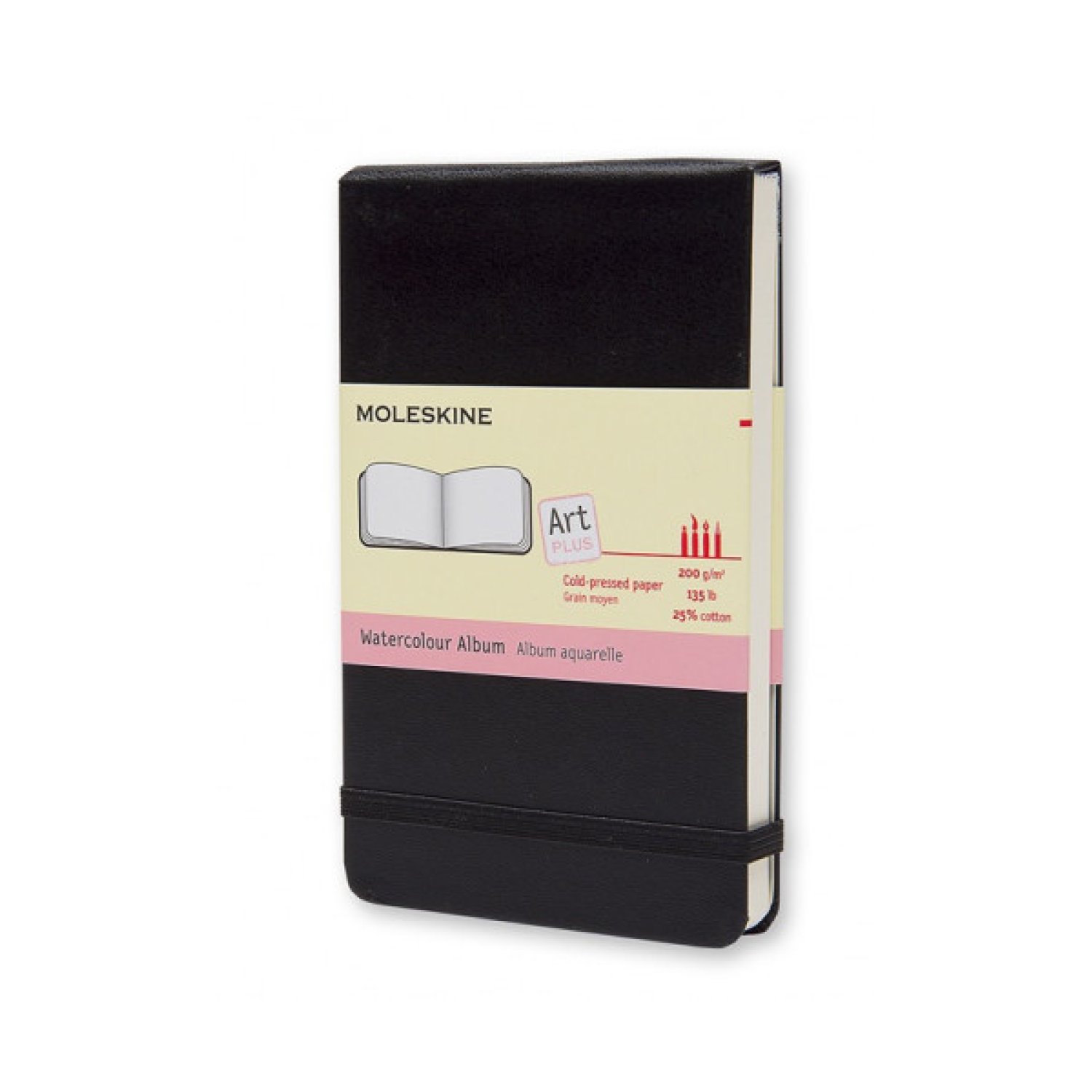 Moleskine · Álbum de Acuarela · 9x14cm · Negro · Tapa Dura