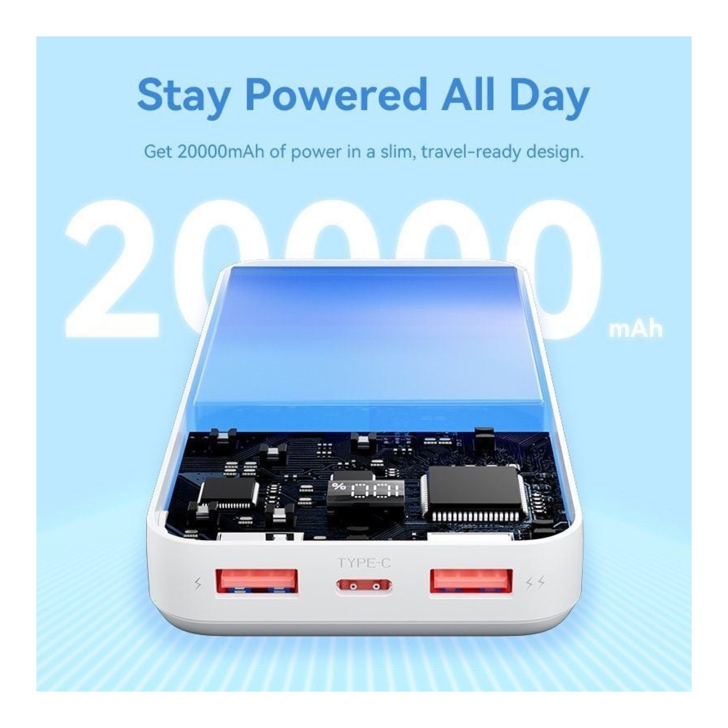 Vention Powerbank 20000 mAh · 22,5W · Negro