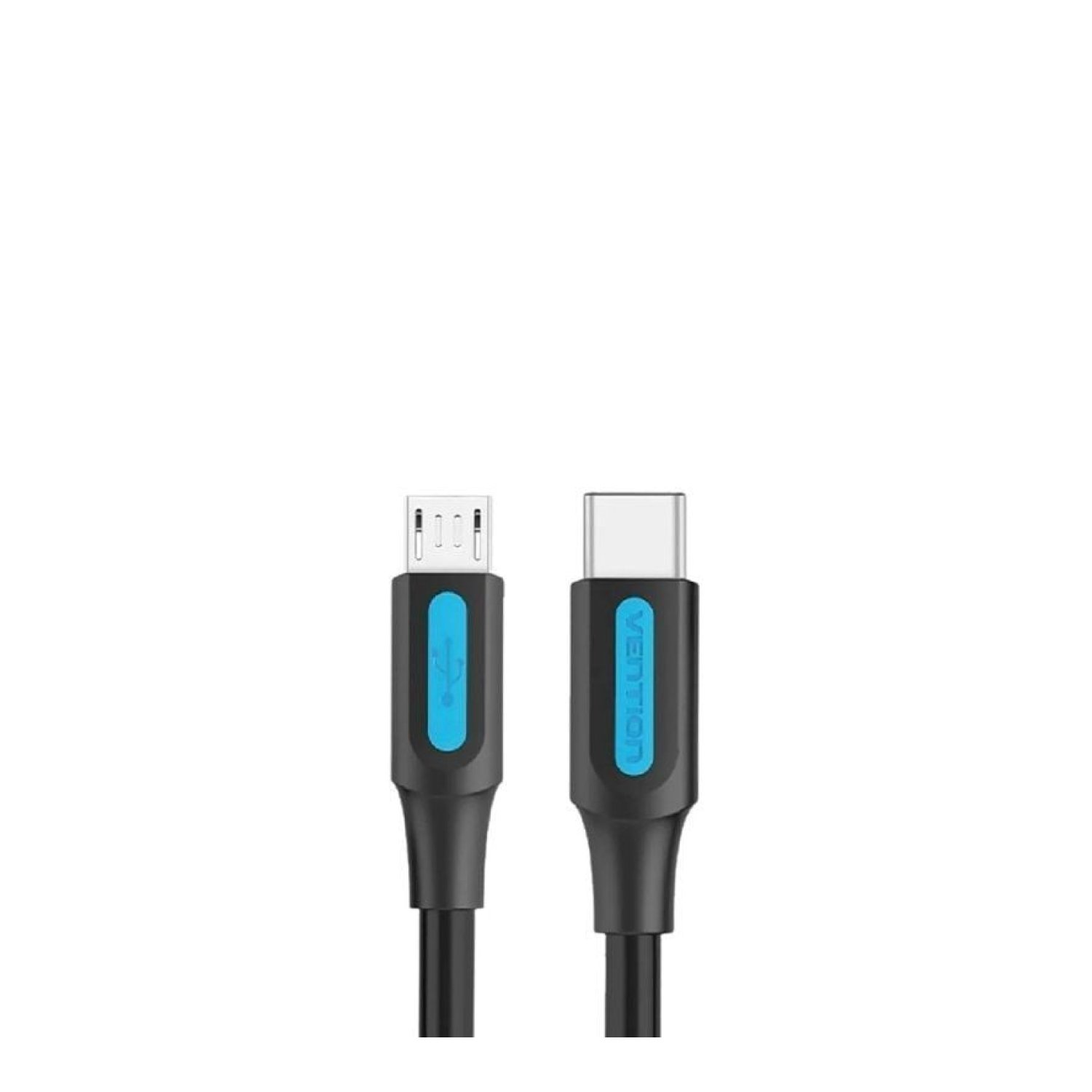 Vention Cable USB 2.0 Tipo-C · MicroUSB Macho · 50cm · 480Mbps · Negro