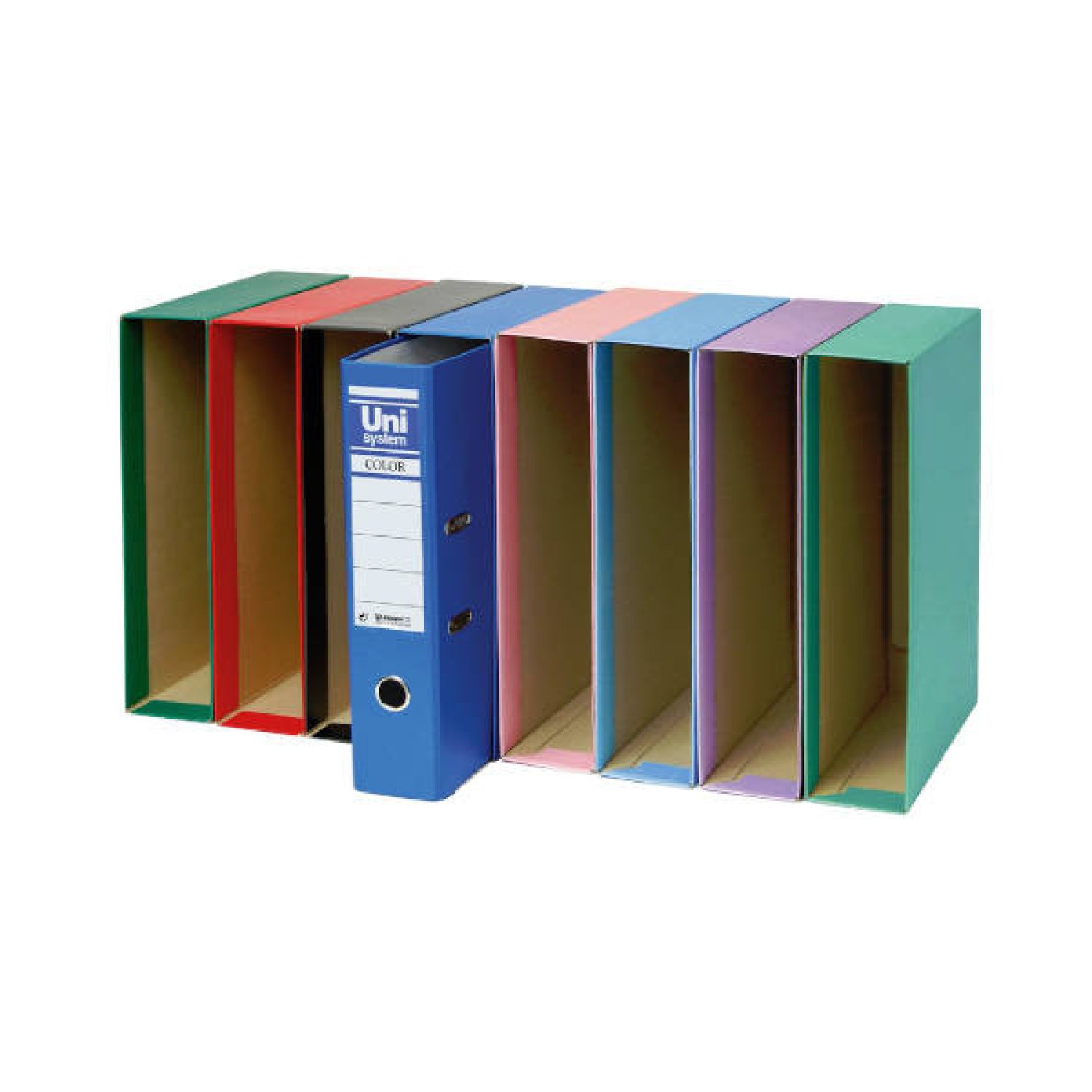 Unisystem Color · Caja Folio · Azul Serena
