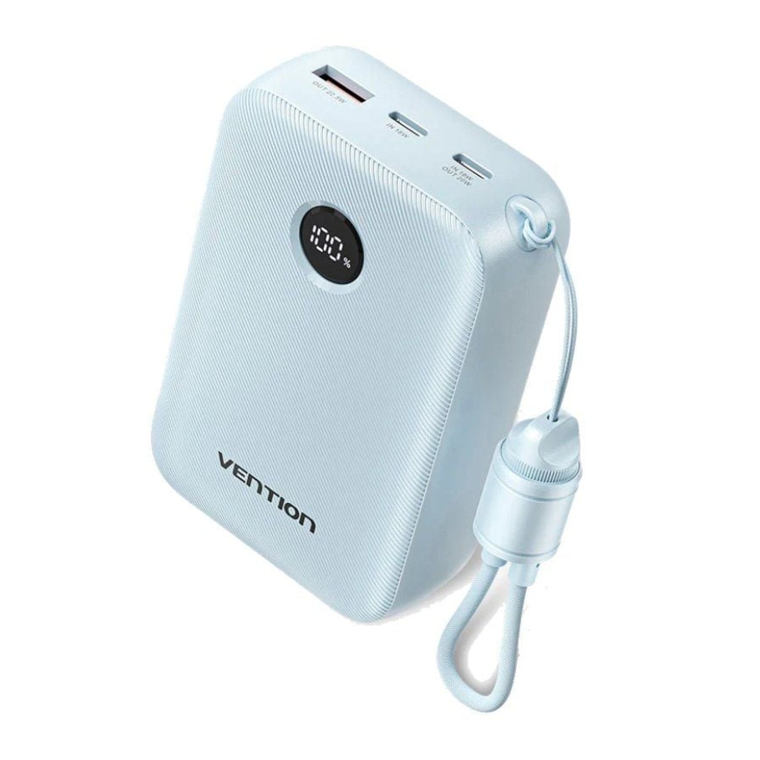 Vention Powerbank 20000mAh · 22,5W · Azul · Cable USB-C incluido