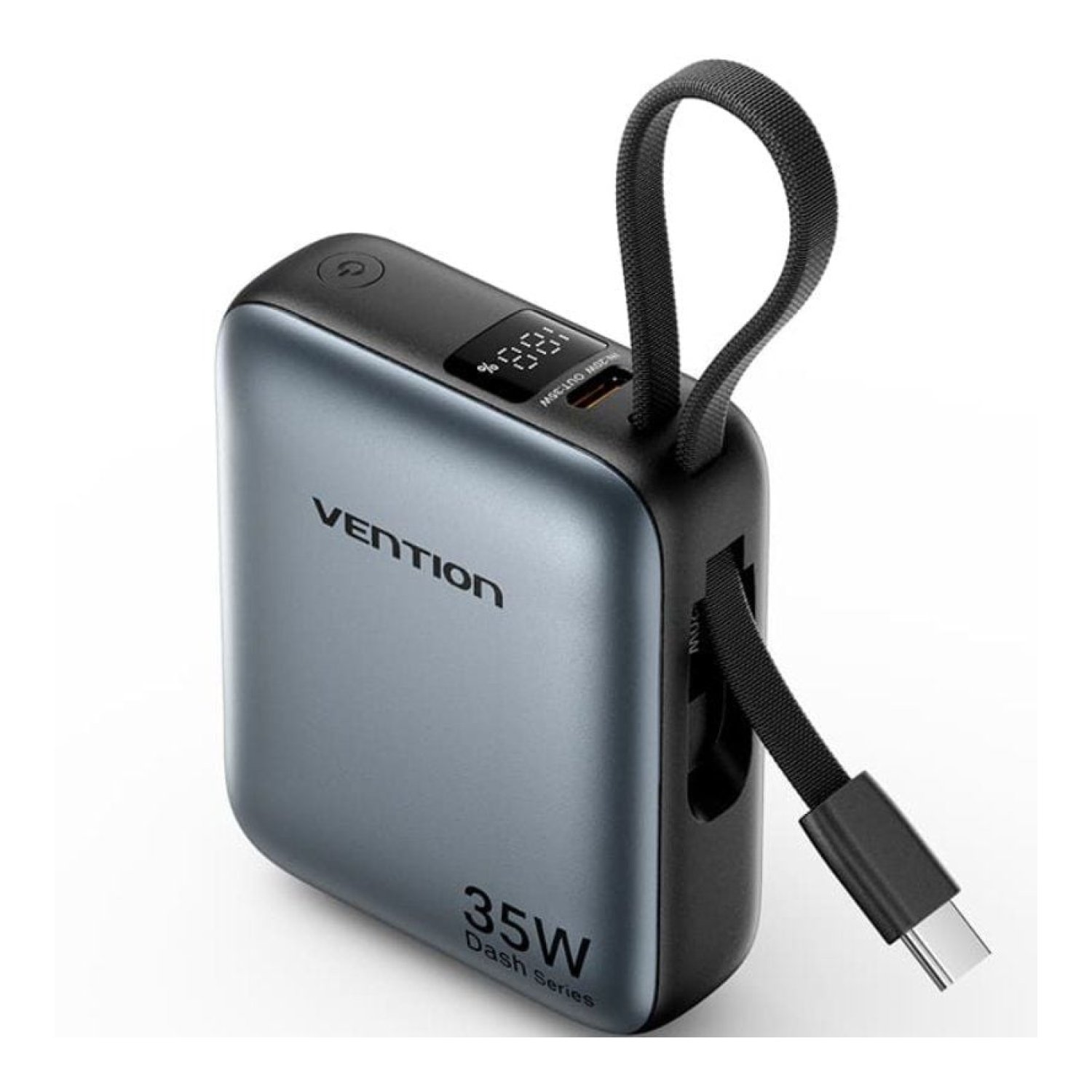 Vention Powerbank 10000mAh · 35W · Cable USB Tipo-C · Gris