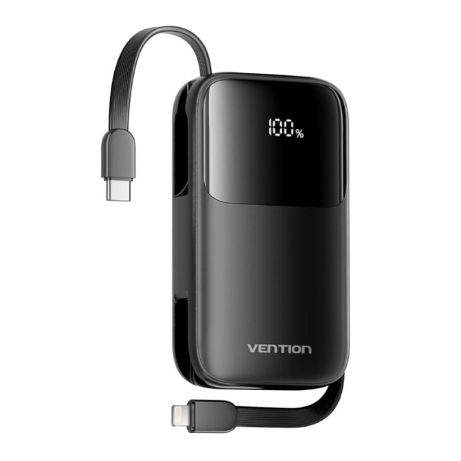 Vention Powerbank 10000mAh · 22,5W · Negro · USB-C y Lightning