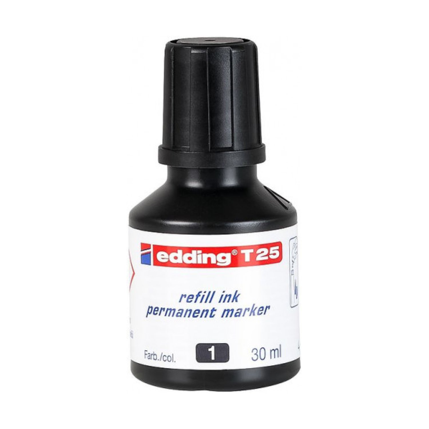 Edding · Tinta para Rellenar · 25ml · Negro