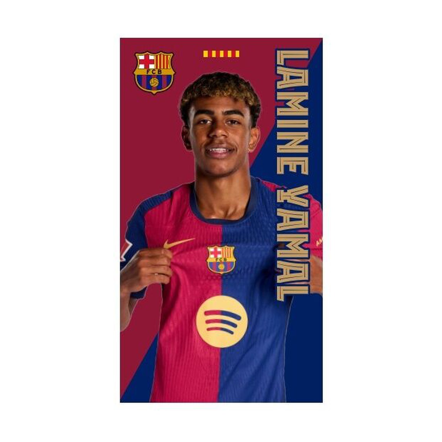 Toalla Lamine Yamal FC Barcelona microfibra