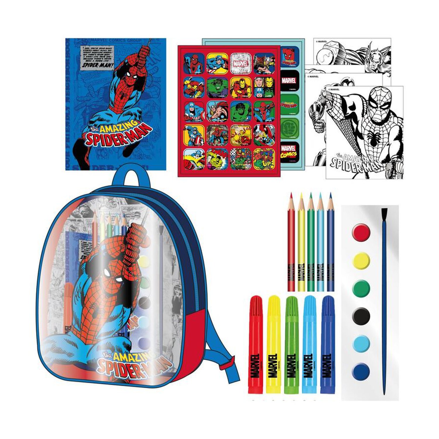 Set papeleria mochila Vengadores Avengers Marvel