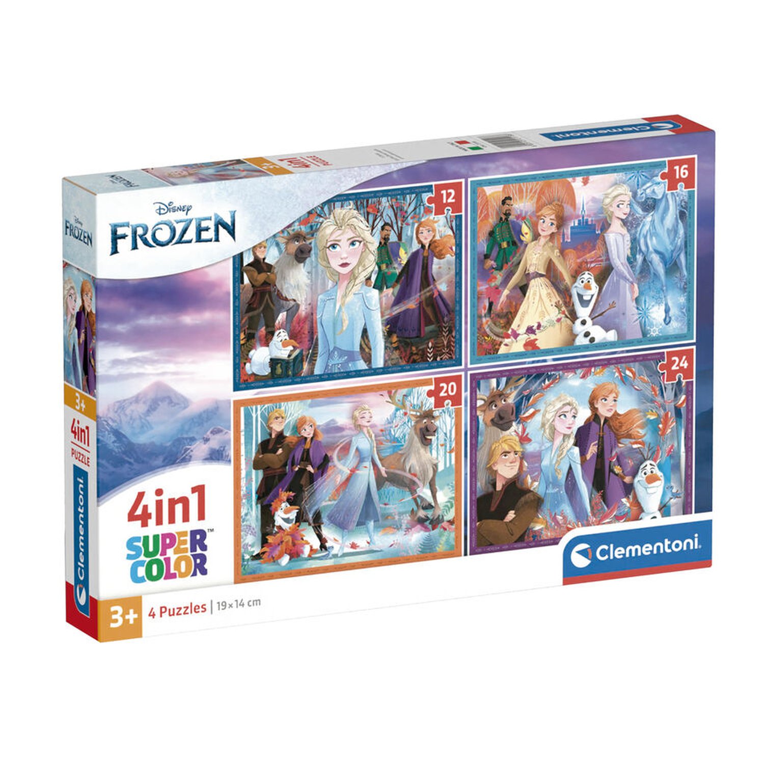 Puzzle Frozen Disney 12-16-20-24pzs