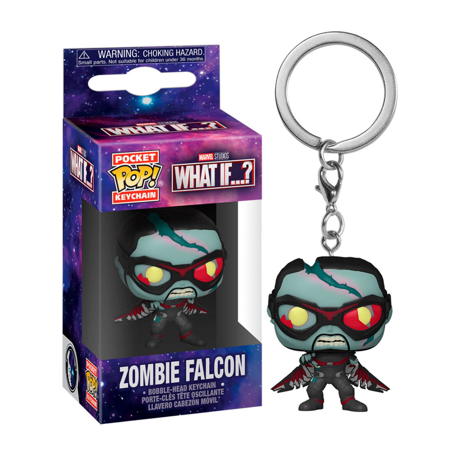 Llavero Pocket POP Marvel What If Zombie Falcon