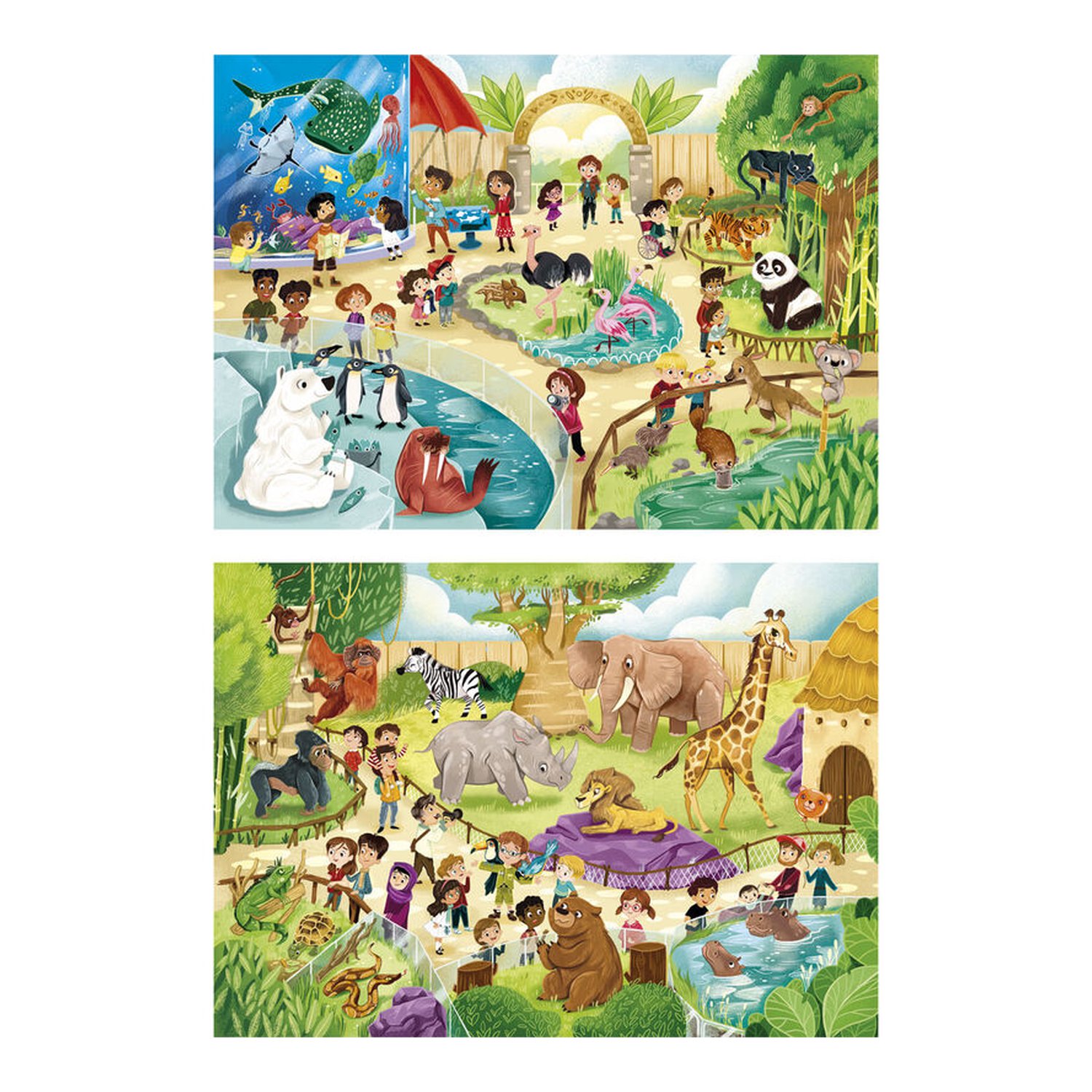 Puzzle Zoo 2x60pzs