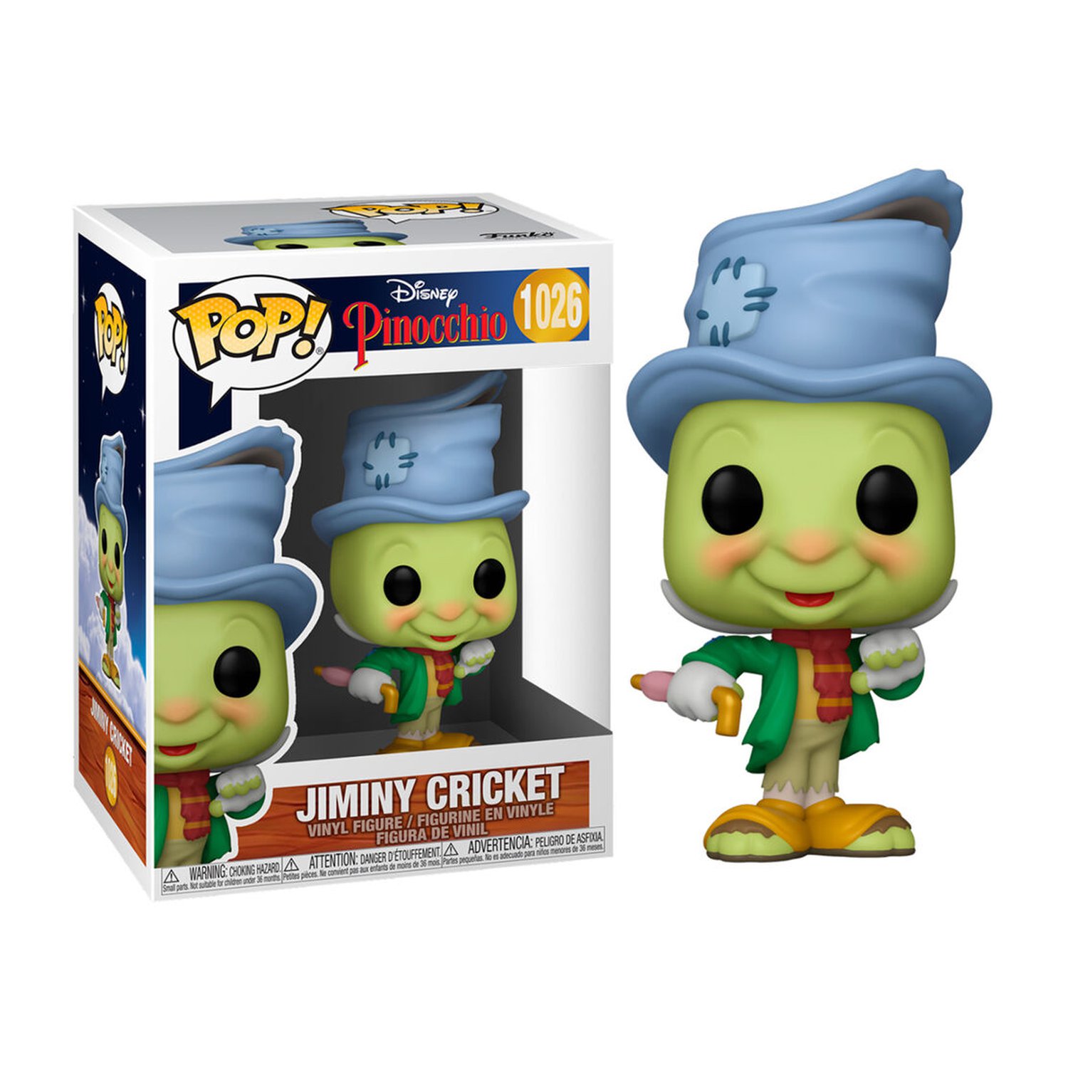 Figura POP Disney Pinocho Street Jiminy Cricket