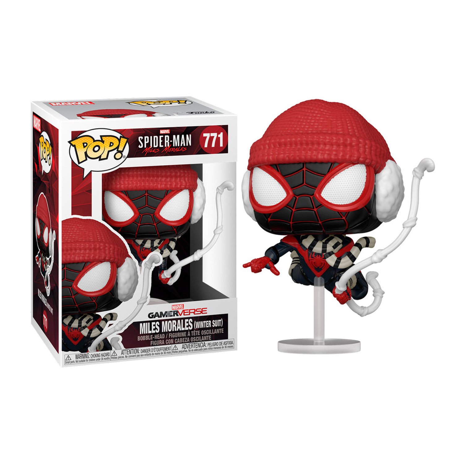Figura POP Marvel Spiderman Miles Morales Winter Suit