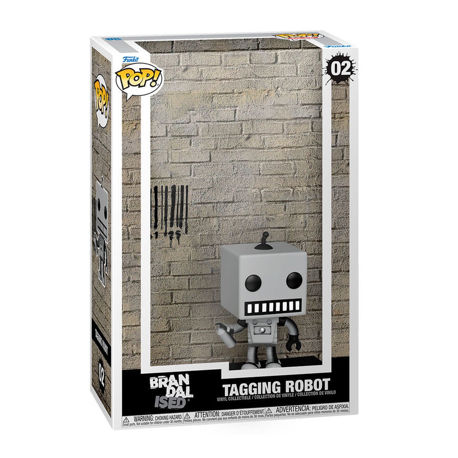 Figura POP Art Cover Brandalised Tagging Robot
