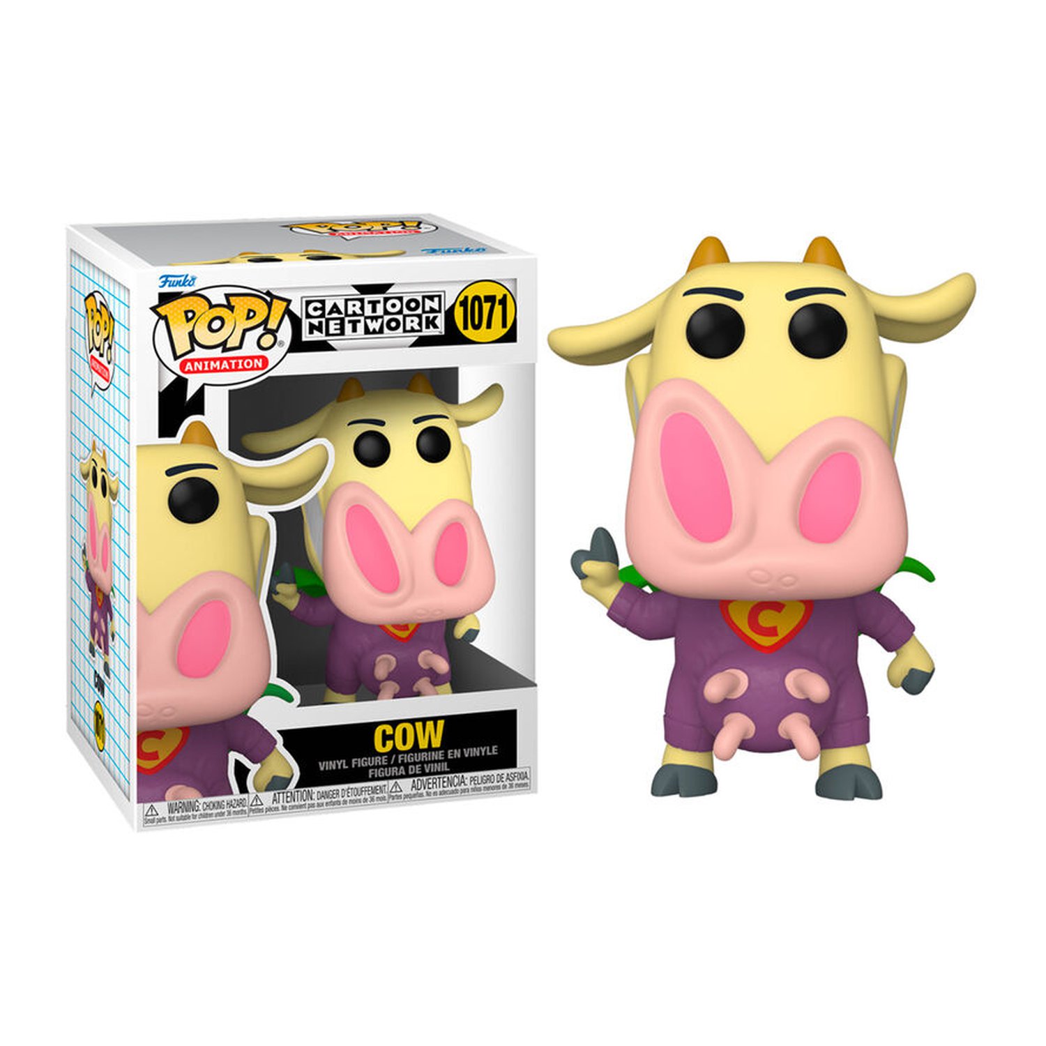 Figura POP Cartoon Network Cow and Chicken - Superhero Cow